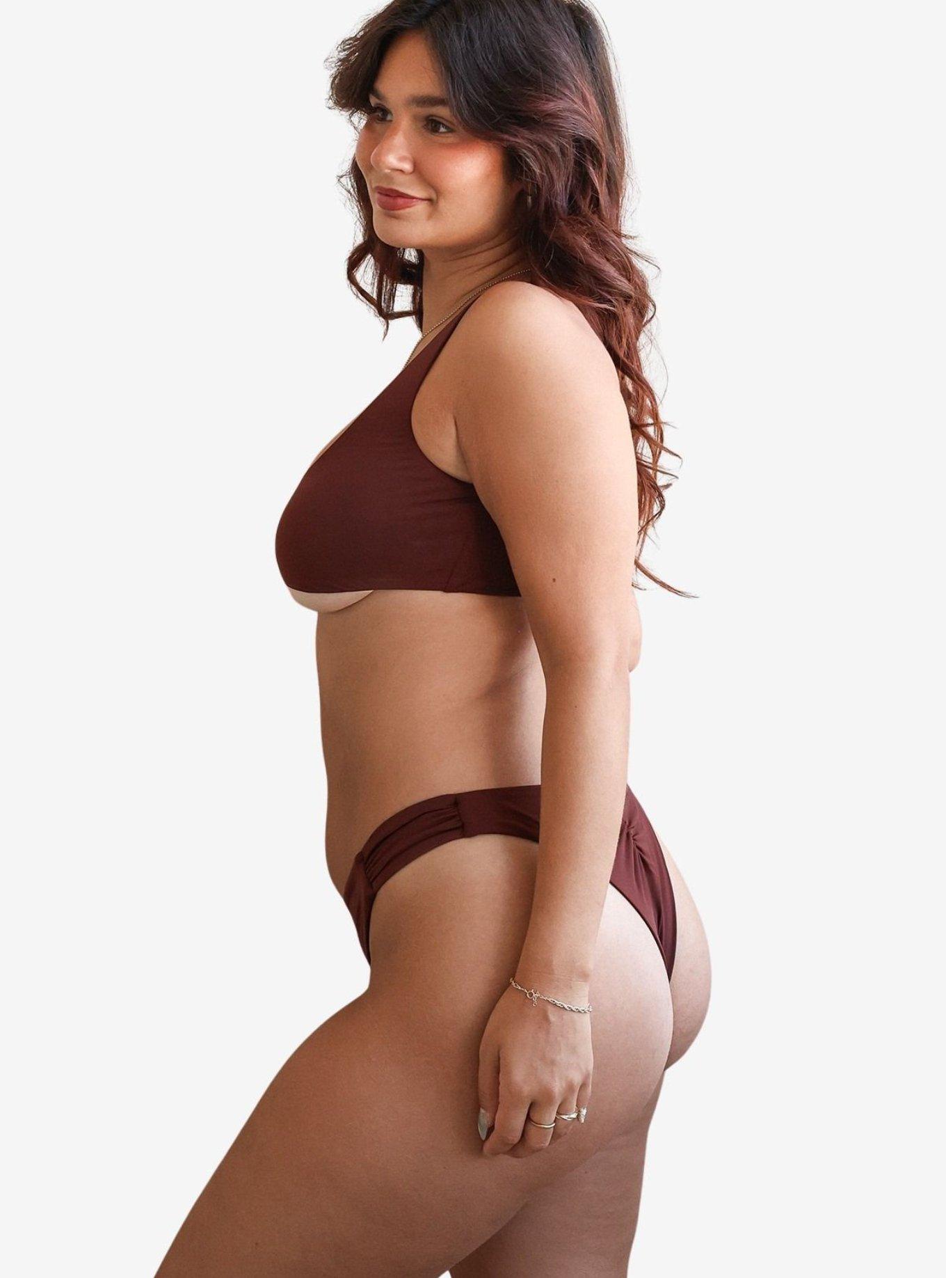 Dippin' Daisy's Mocha Siena Thong Bikini Bottom, BROWN, alternate