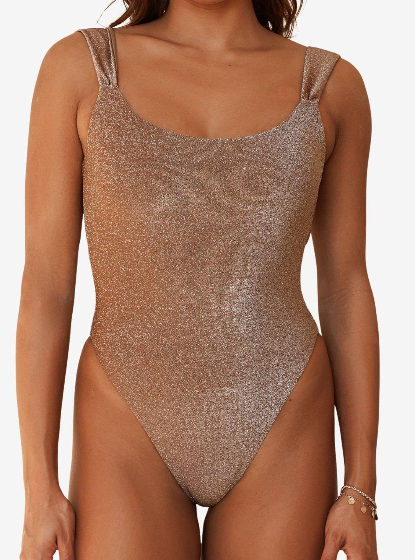 Dippin' Daisy's Cacao Lydia One Piece, BROWN, alternate