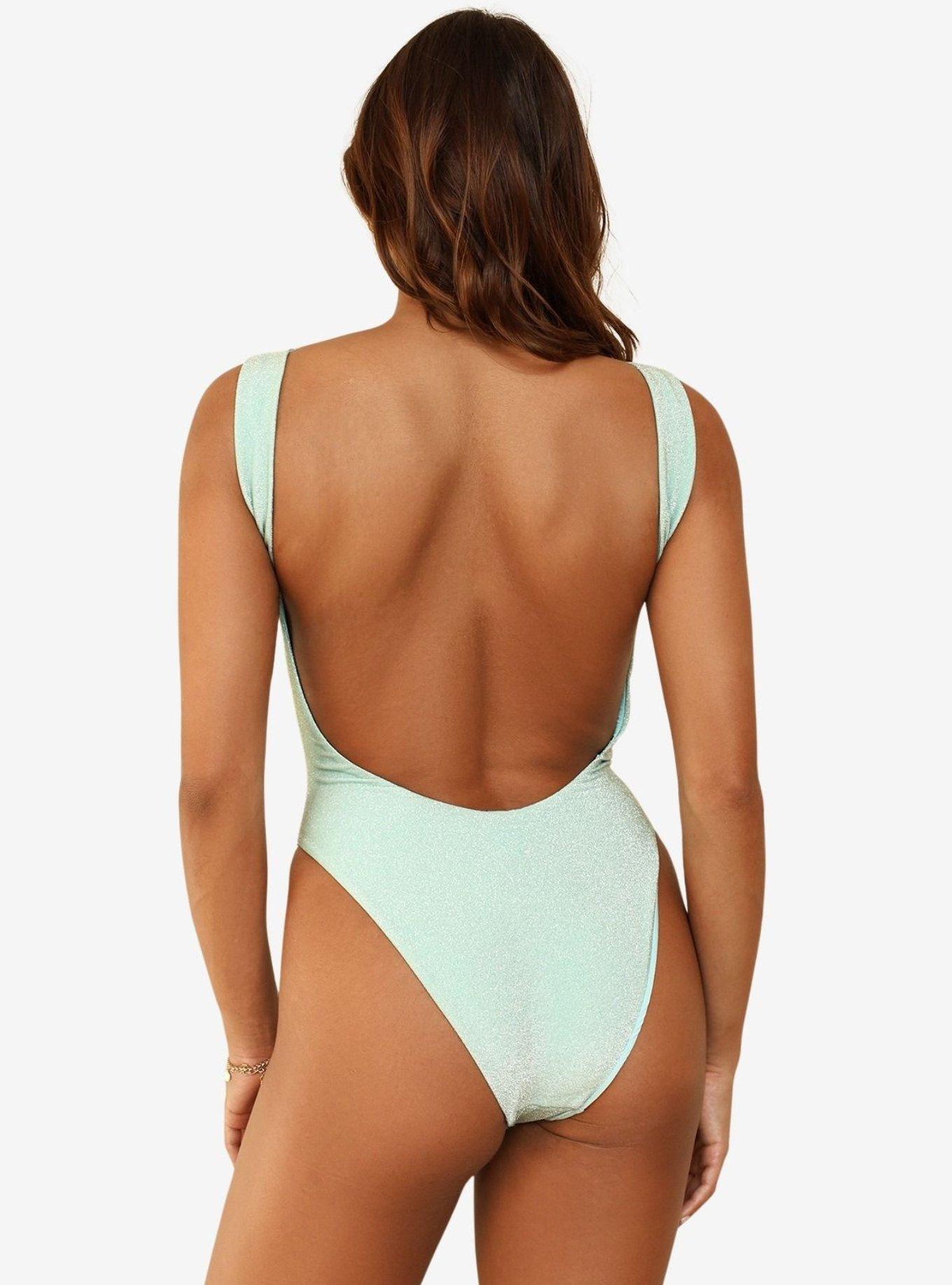 Dippin' Daisy's Aqua Lydia One Piece, BLUE, alternate