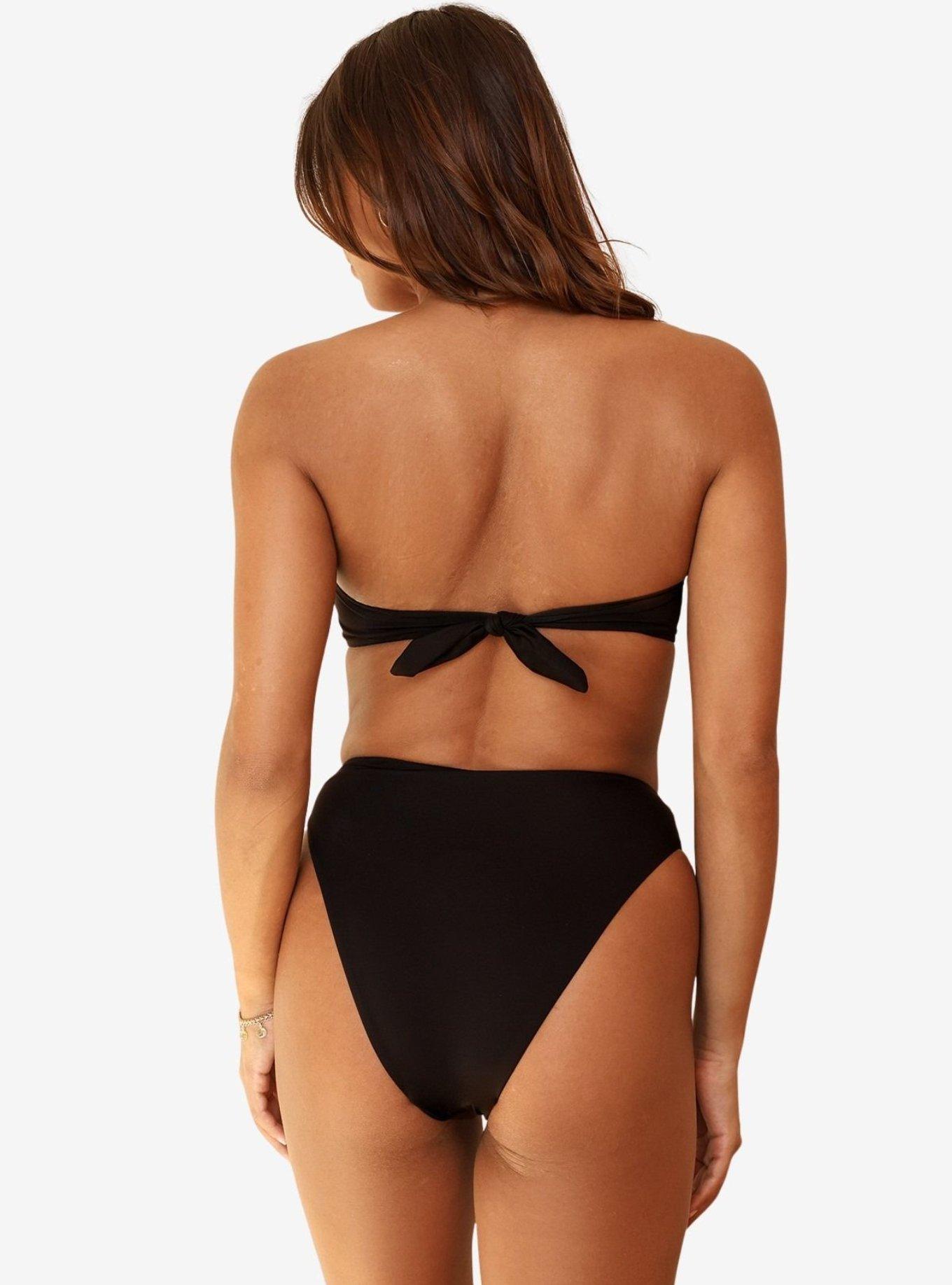 Dippin' Daisy's Black Audrey Cheeky Bikini Bottom, BLACK, alternate