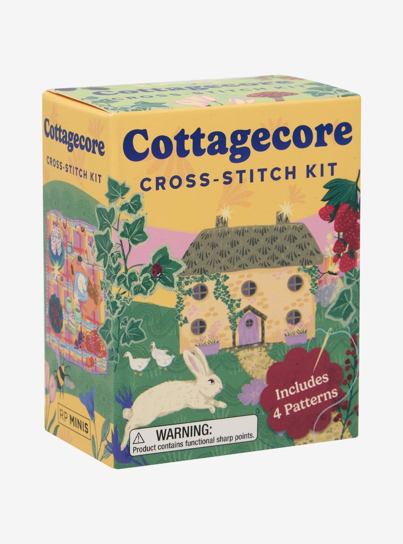 Cottagecore Cross-Stitch Kit, , hi-res