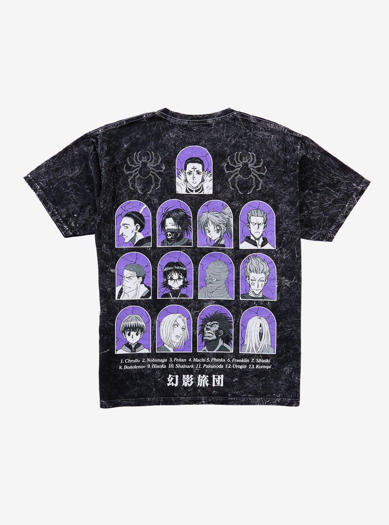 Hunter X Hunter Phantom Troupe Portraits Dark Wash T-Shirt, , hi-res