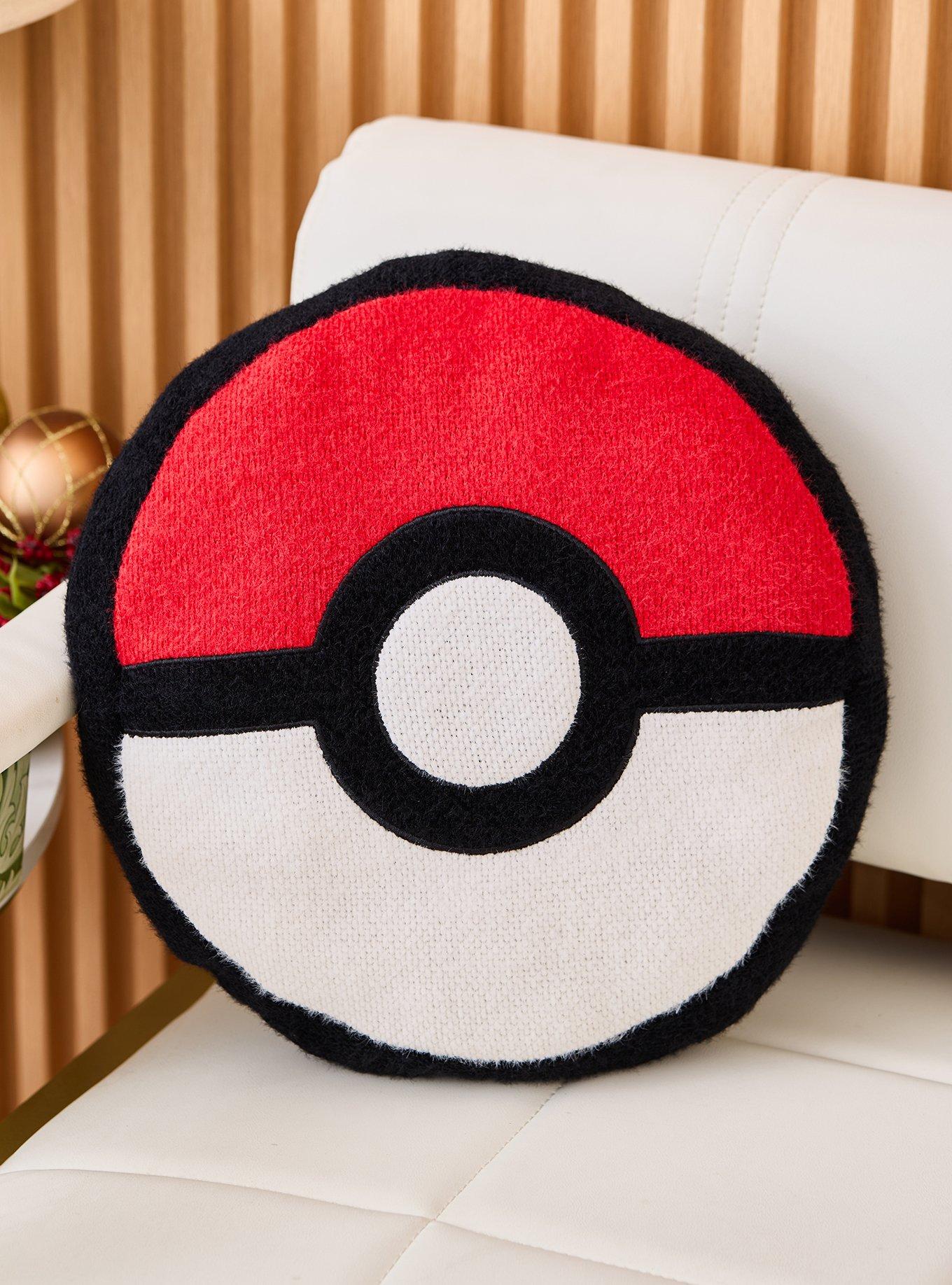 Pok&eacute;mon Pok&eacute; Ball Figural Knit Pillow - BoxLunch Exclusive, , alternate - view 3