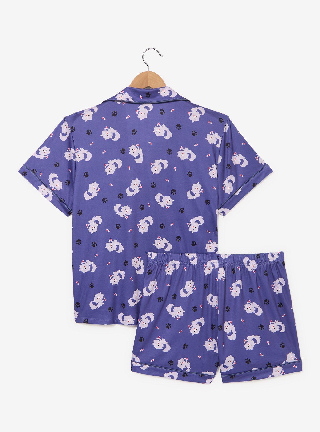 Disney The Emperor's New Groove Cat Yzma Allover Print Women's Sleep Shirt & Shorts Set - BoxLunch Exclusive, , hi-res