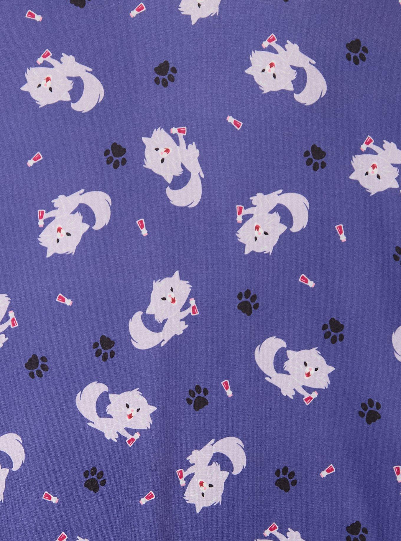 Disney The Emperor's New Groove Cat Yzma Allover Print Women's Sleep Shirt & Shorts Set - BoxLunch Exclusive
