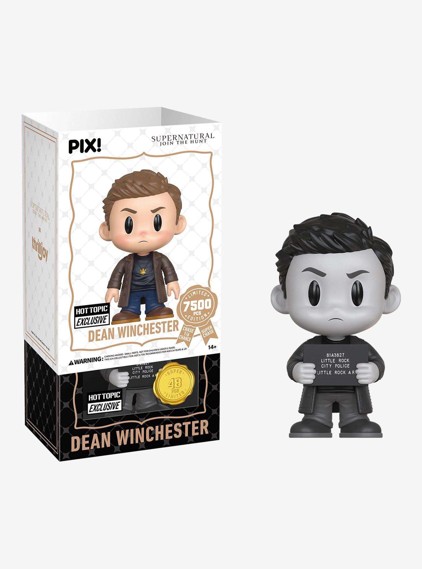 Thrilljoy Supernatural Pix! Dean Winchester Collectible Figure Hot Topic Exclusive, , alternate - view 3