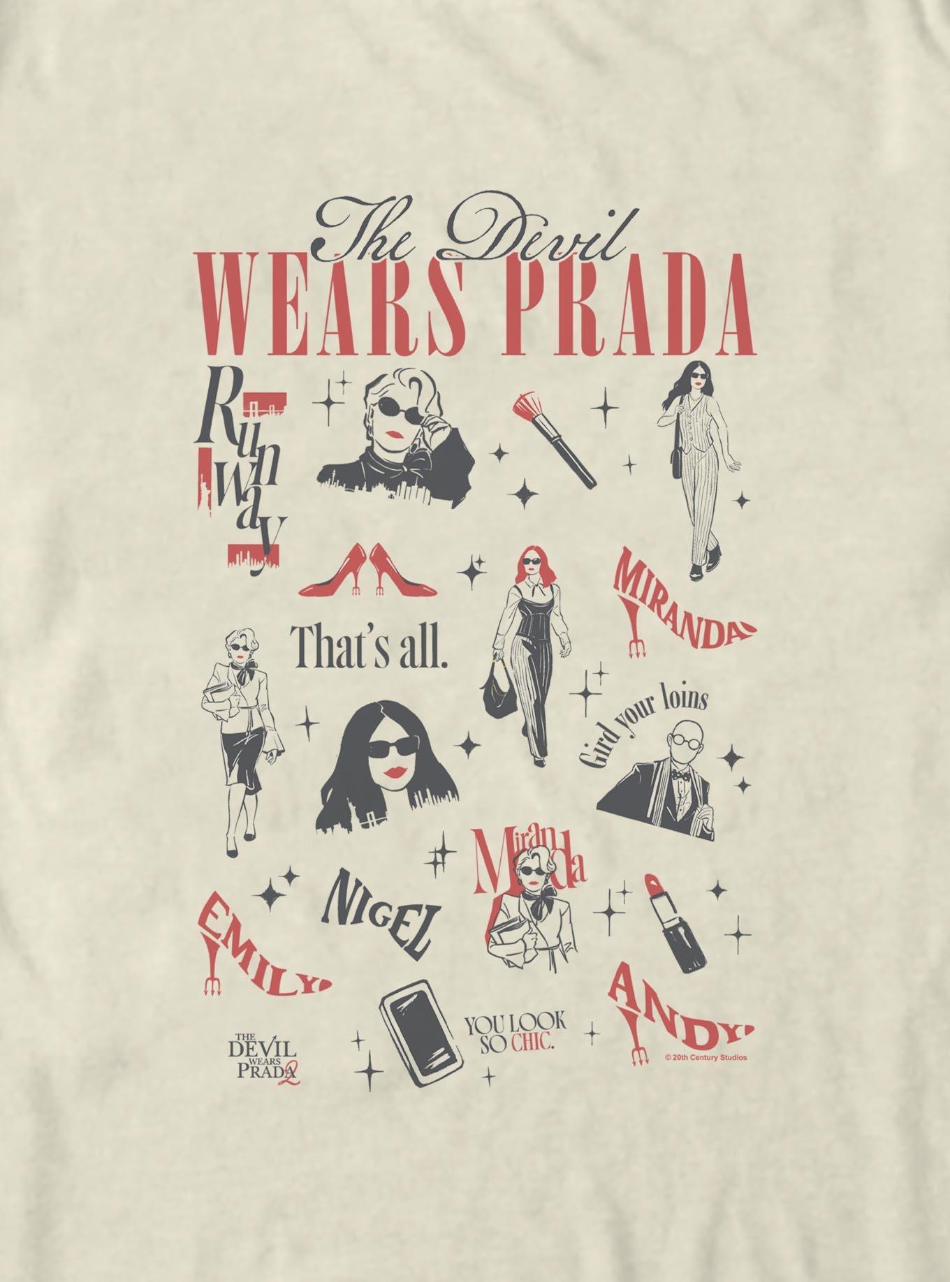 The Devil Wears Prada 2 Fashion Collage Garment Dye T-Shirt, , hi-res