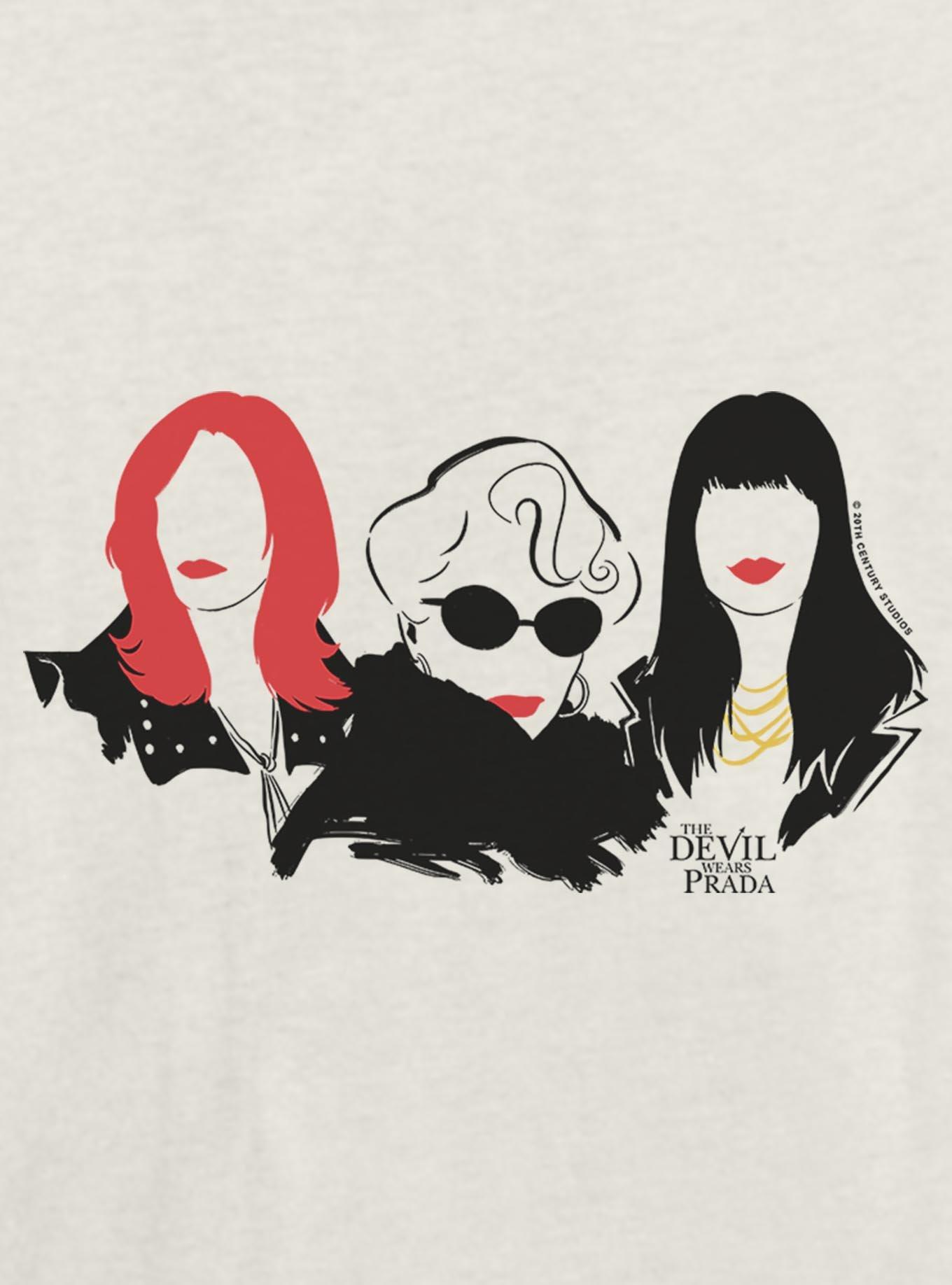 The Devil Wears Prada Red Lip Trio Girls Skimmer T-Shirt, EGRET, alternate
