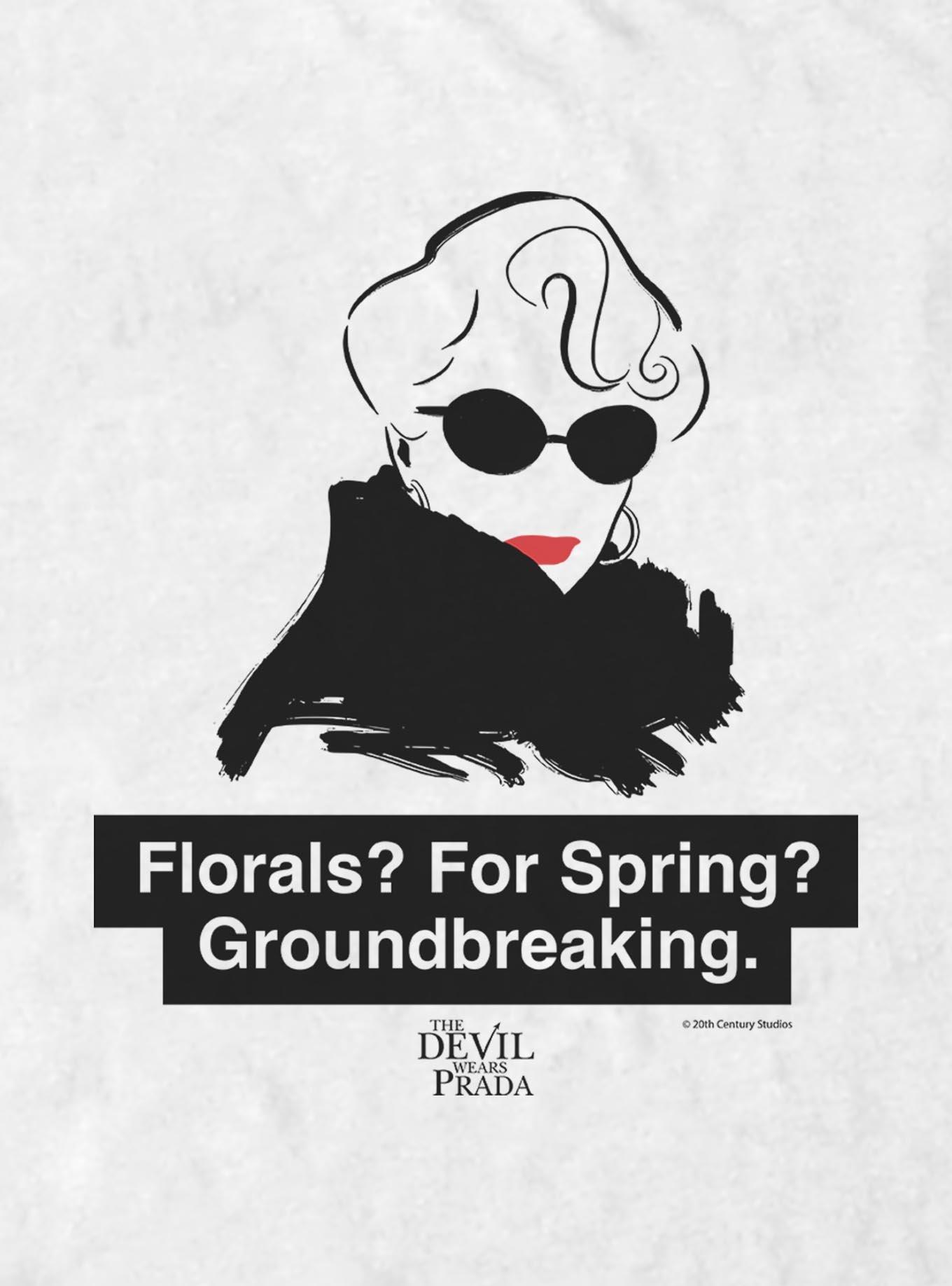 The Devil Wears Prada Florals ? For Spring ? T-Shirt, WHITE, alternate