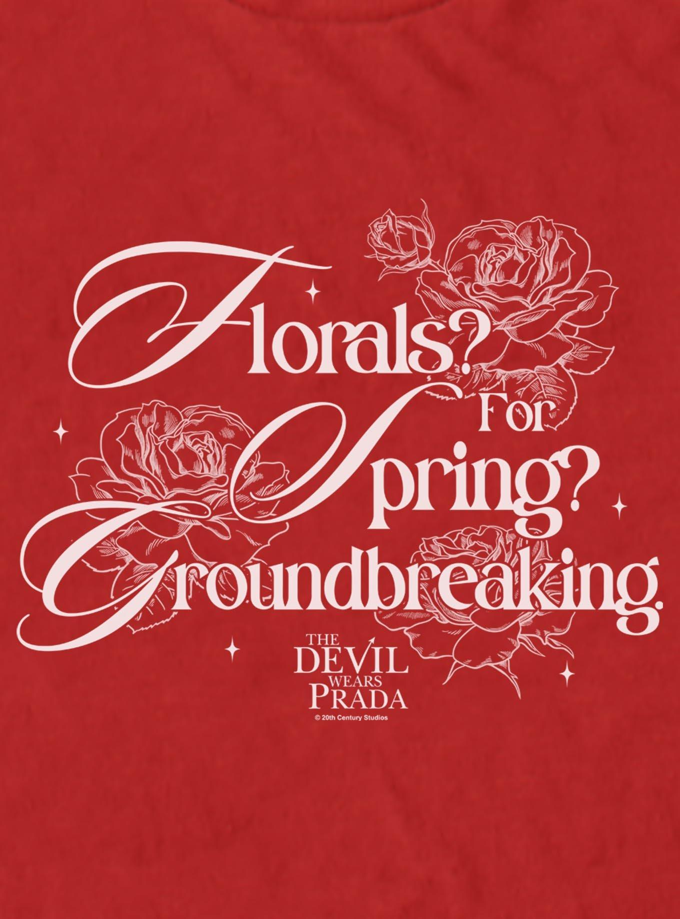 The Devil Wears Prada Floral For Spring So Groundbreaking T-Shirt, , hi-res