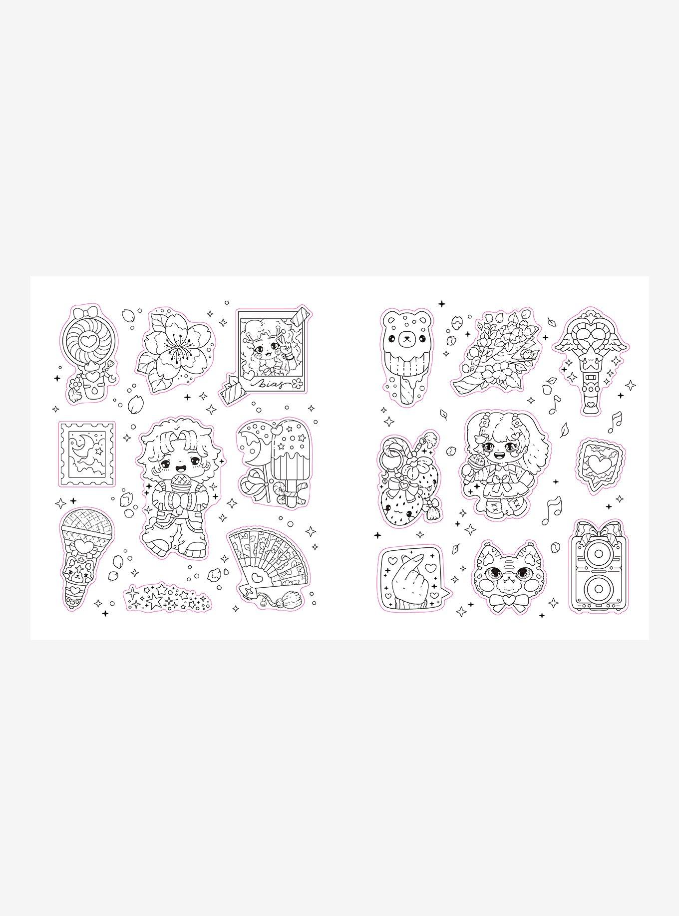 PopSticker! The K-Pop Color-Your-Own Sticker Book, , hi-res