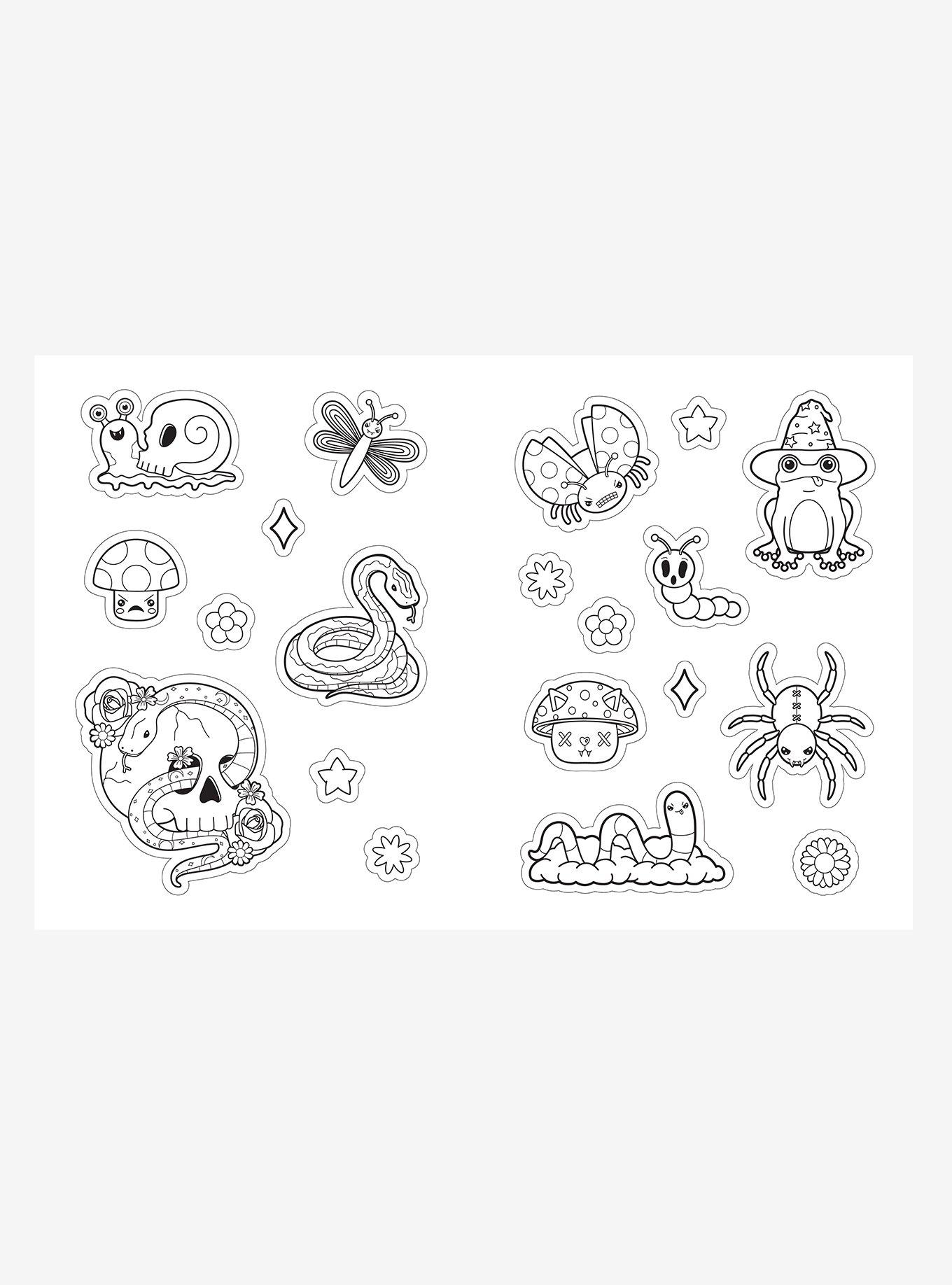 The Creepy Cute Color Your Own Sticker Book, , alternate - view 4