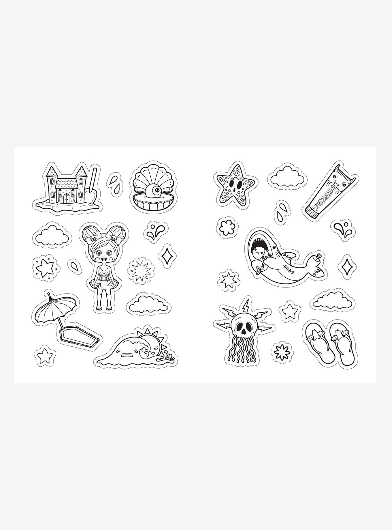The Creepy Cute Color Your Own Sticker Book, , alternate - view 5