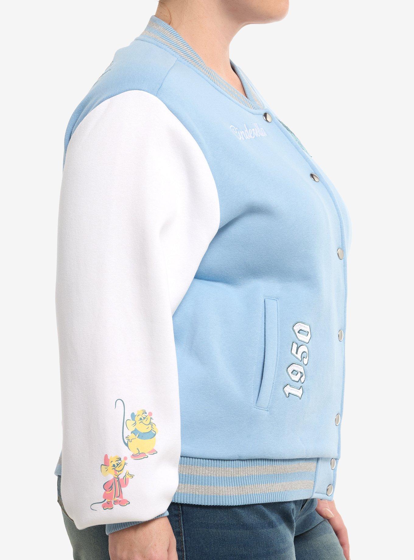 Disney Cinderella Glitter Girls Varsity Jacket Plus Size, MULTI, alternate - view 4