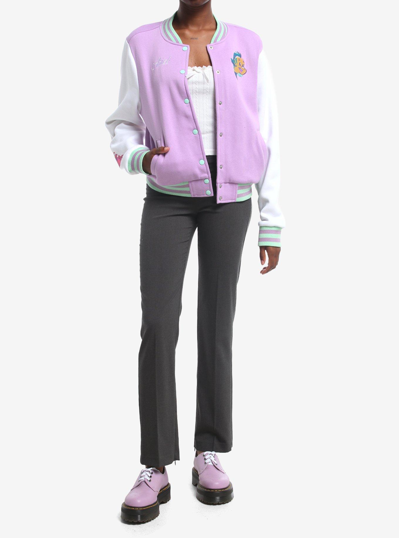 Disney The Little Mermaid Ariel Girls Varsity Jacket, MULTI, alternate - view 3