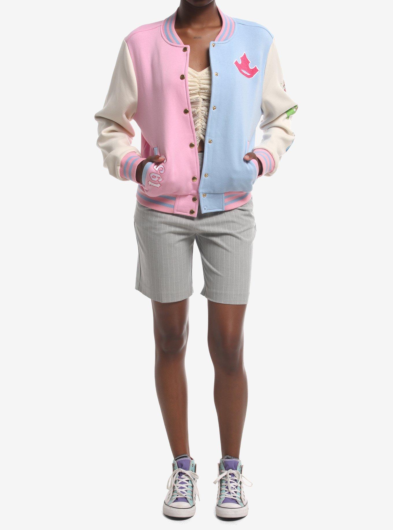 Disney Sleeping Beauty Split Girls Varsity Jacket, MULTI, alternate - view 3