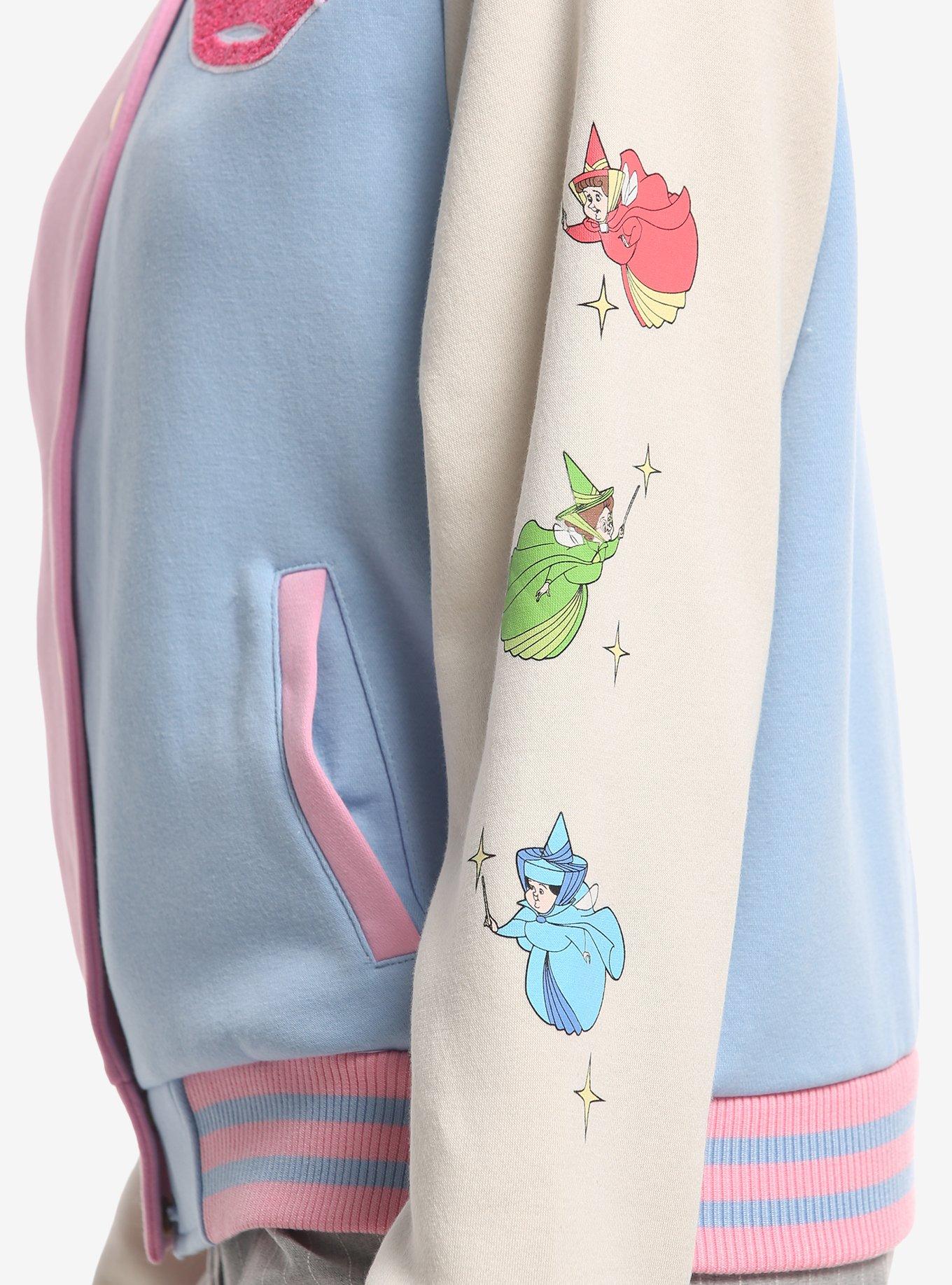 Disney Sleeping Beauty Split Girls Varsity Jacket, MULTI, alternate - view 4