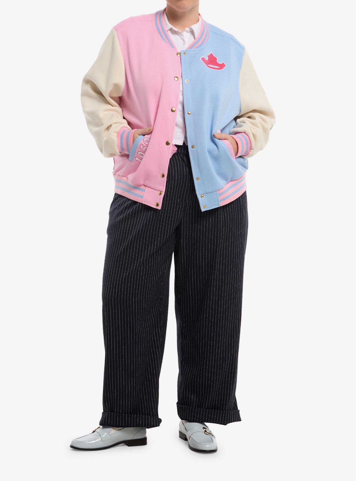 Disney Sleeping Beauty Split Girls Varsity Jacket Plus Size, MULTI, alternate - view 3