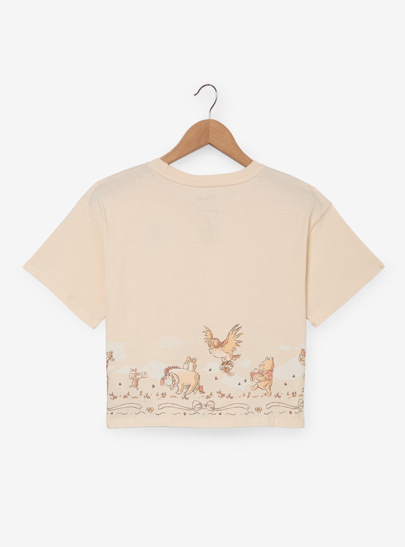 Disney Winnie the Pooh Toile Cropped T-Shirt, MULTI, alternate - view 2