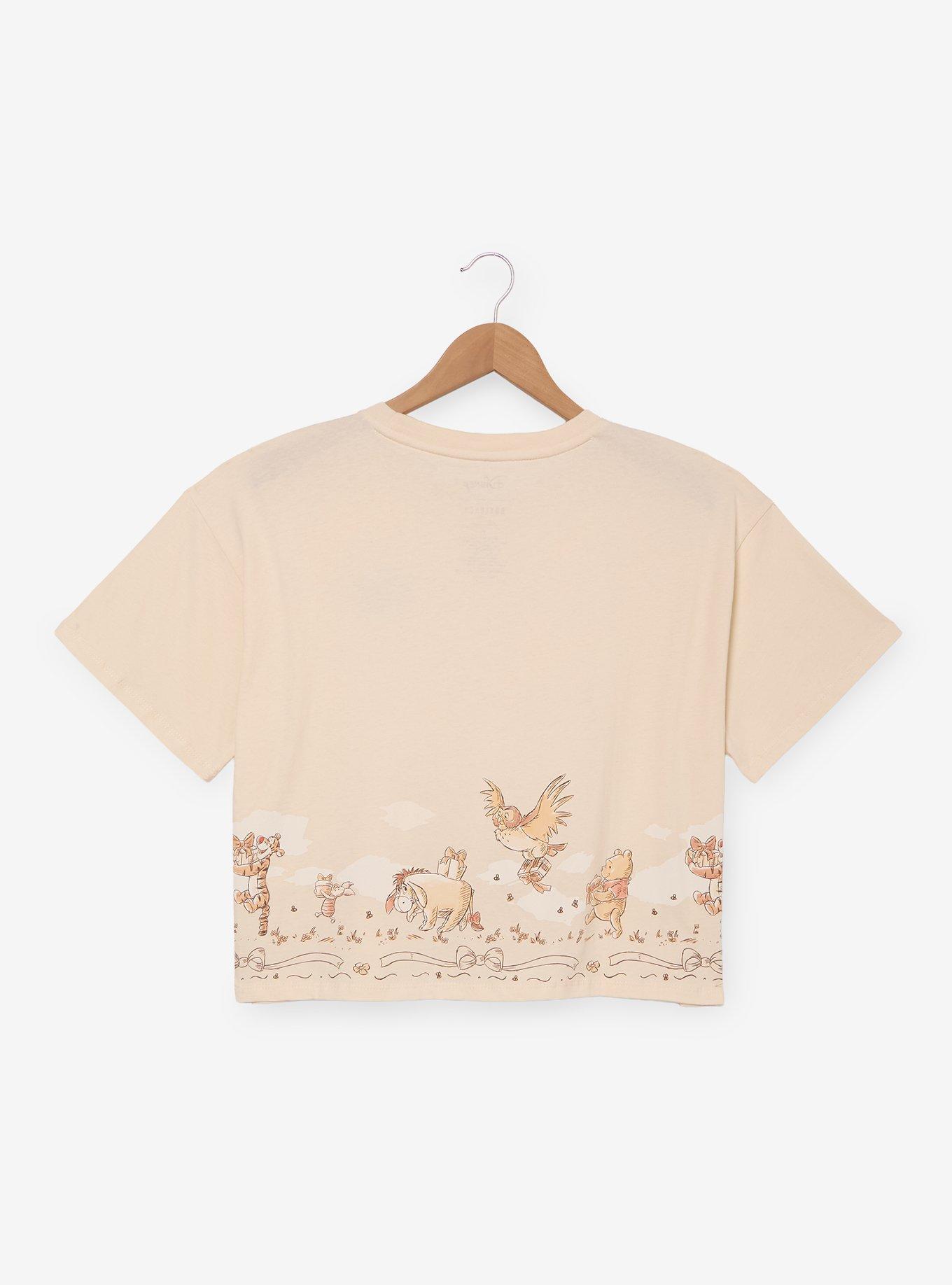 Disney Winnie the Pooh Toile Plus Size Cropped T-Shirt, MULTI, alternate - view 2