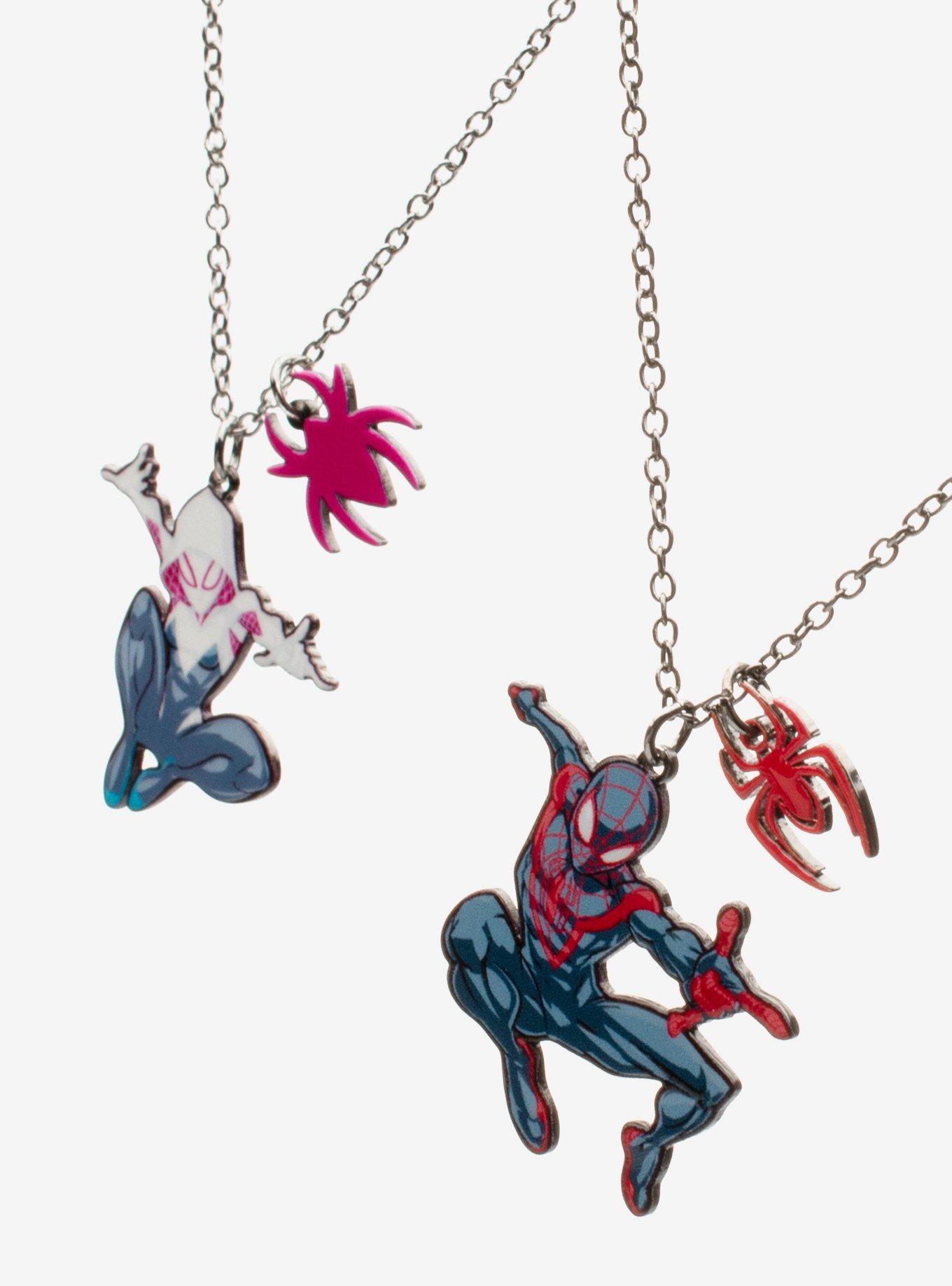 Marvel Spider-Man Miles Morales & Ghost-Spider Best Friend Necklace Set, , hi-res