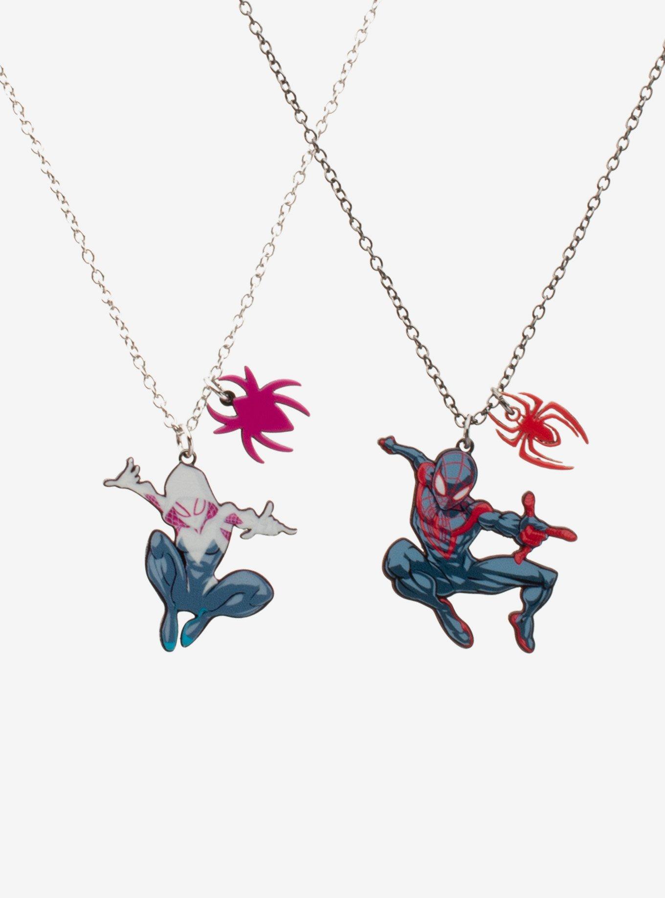 Marvel Spider-Man Miles Morales & Ghost-Spider Best Friend Necklace Set, , alternate - view 3