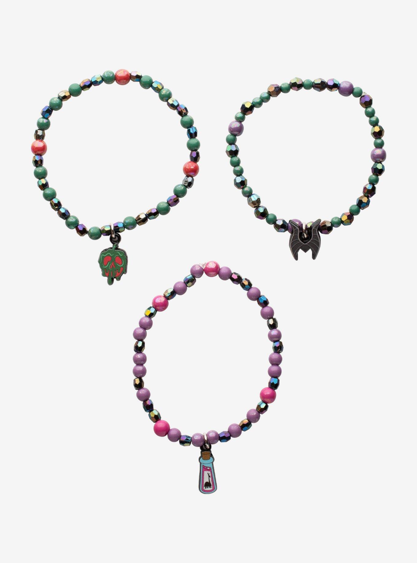 Disney Villains Icons Bead Bracelet Set, , hi-res