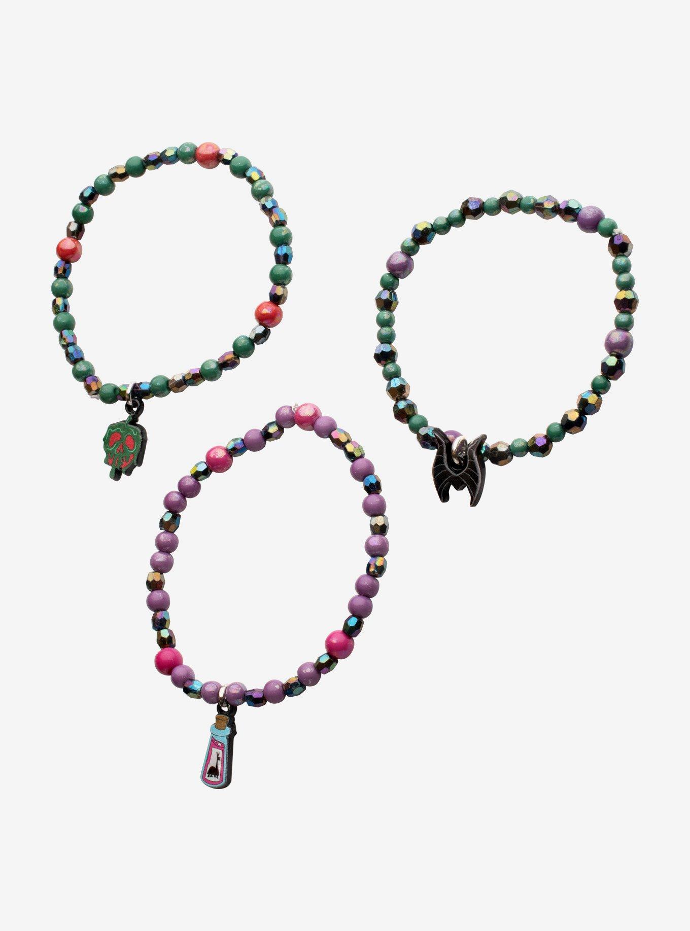 Disney Villains Icons Bead Bracelet Set, , alternate - view 3