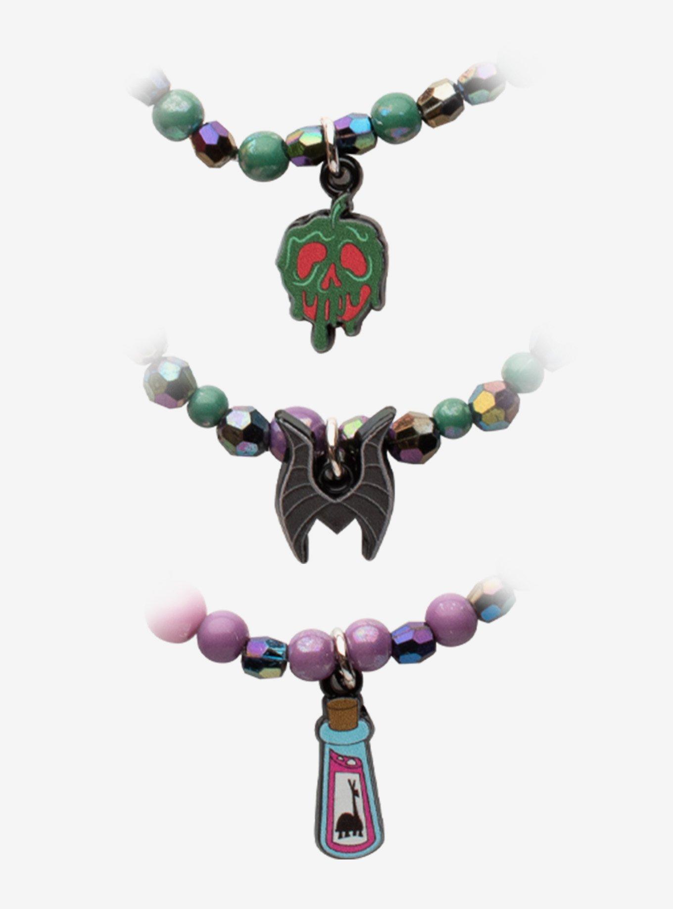 Disney Villains Icons Bead Bracelet Set, , alternate - view 4