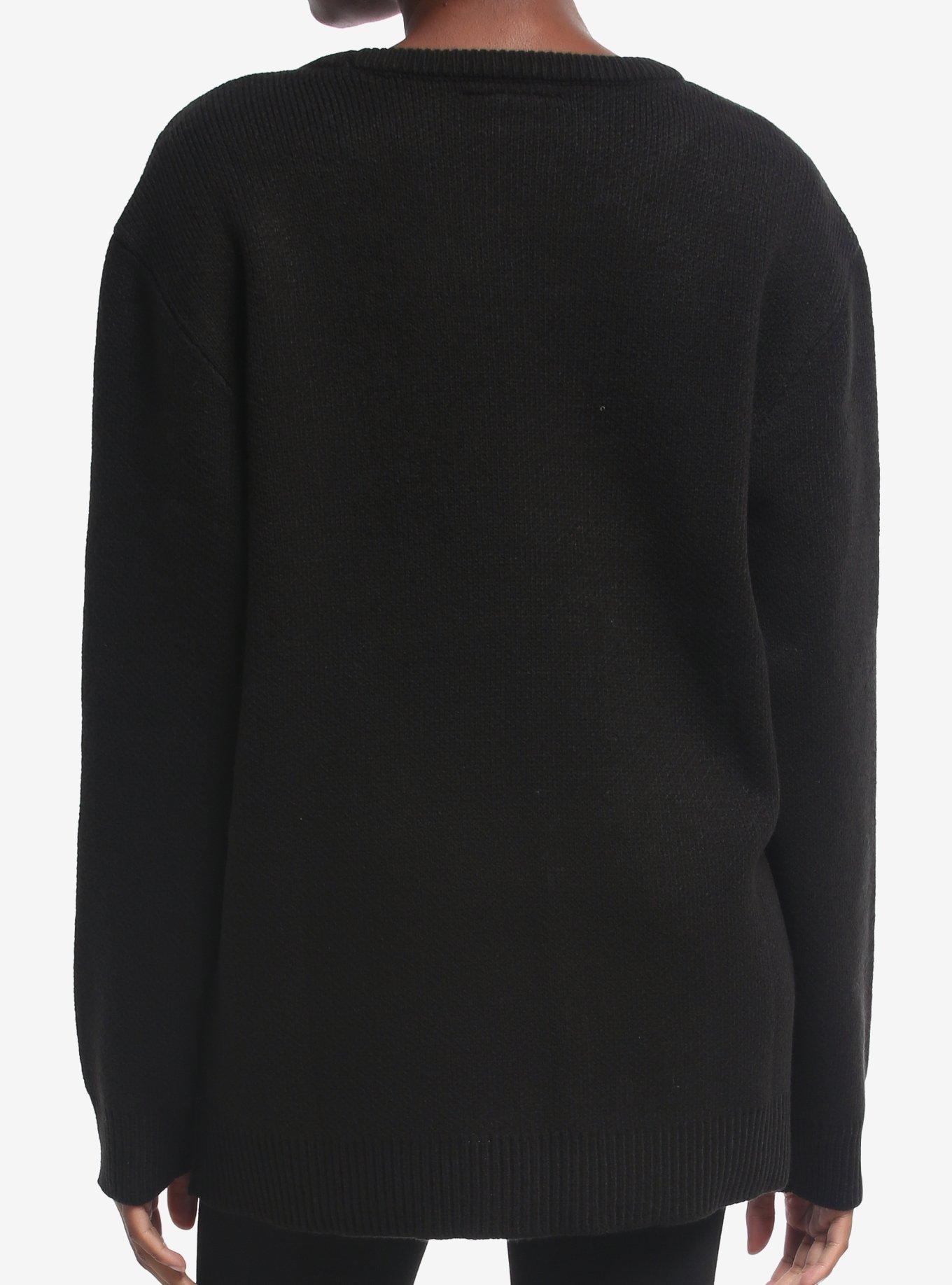 My Chemical Romance Demolition Lovers Intarsia Knit Sweater, BLACK, alternate - view 3