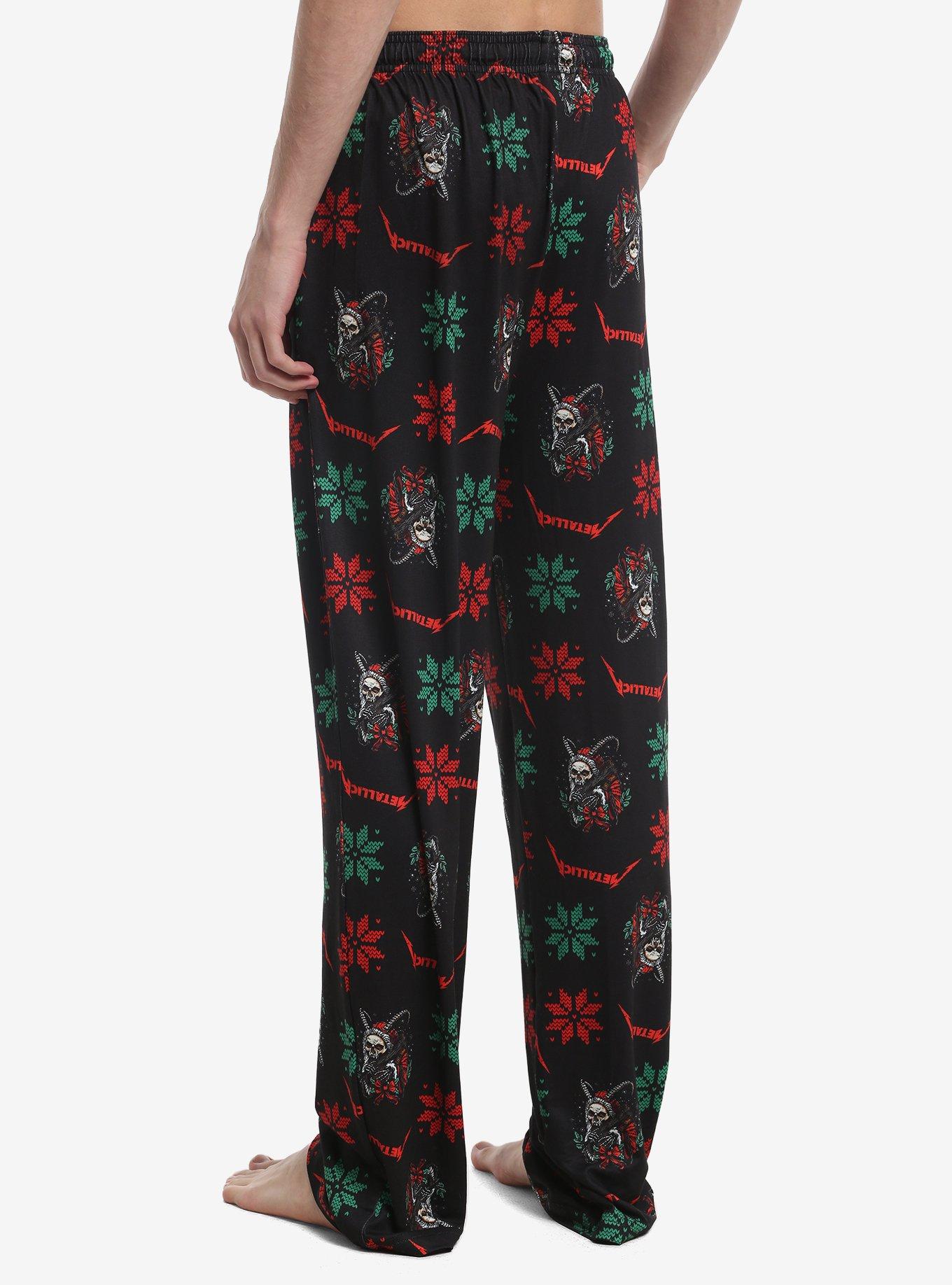 Metallica Holiday Pajama Pants, BLACK, alternate - view 2