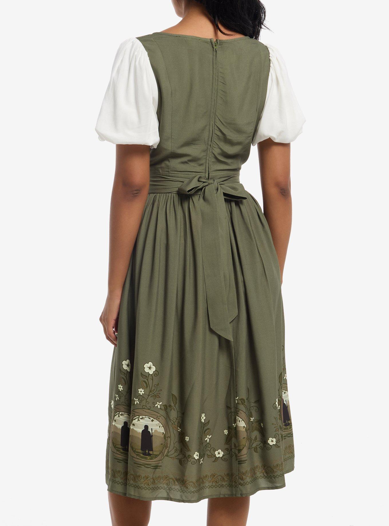 The Lord Of The Rings Hobbit Lace-Up Dress, MULTI, alternate - view 3