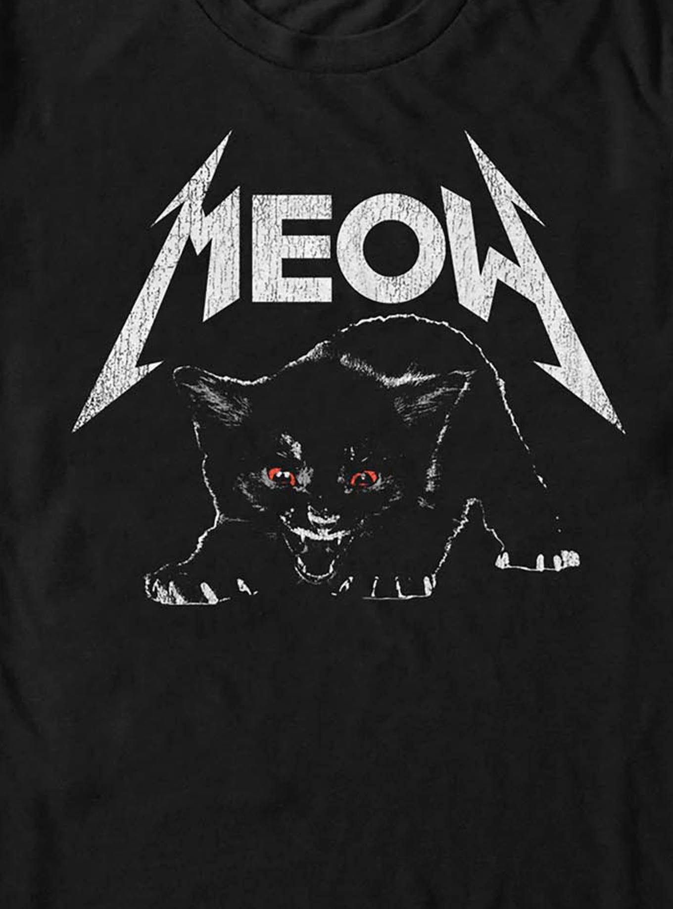 Meow Metal Cat T-Shirt, , hi-res
