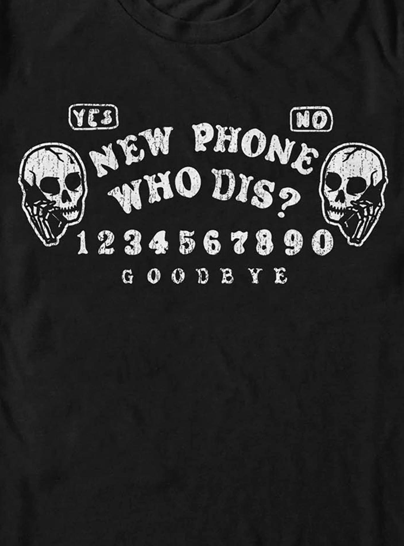 New Phone Goodbye Ouija T-Shirt, BLACK, alternate