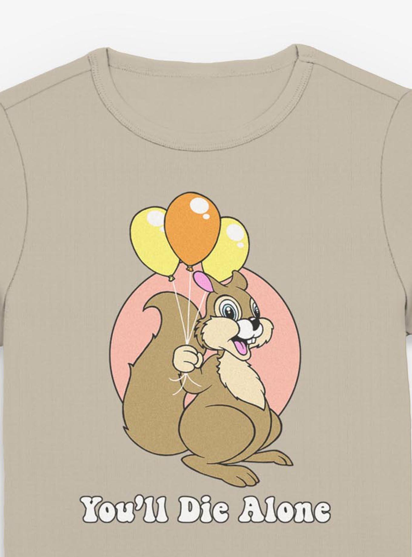 Chipmunk You'll Die Alone Girls Baby T-Shirt, , hi-res