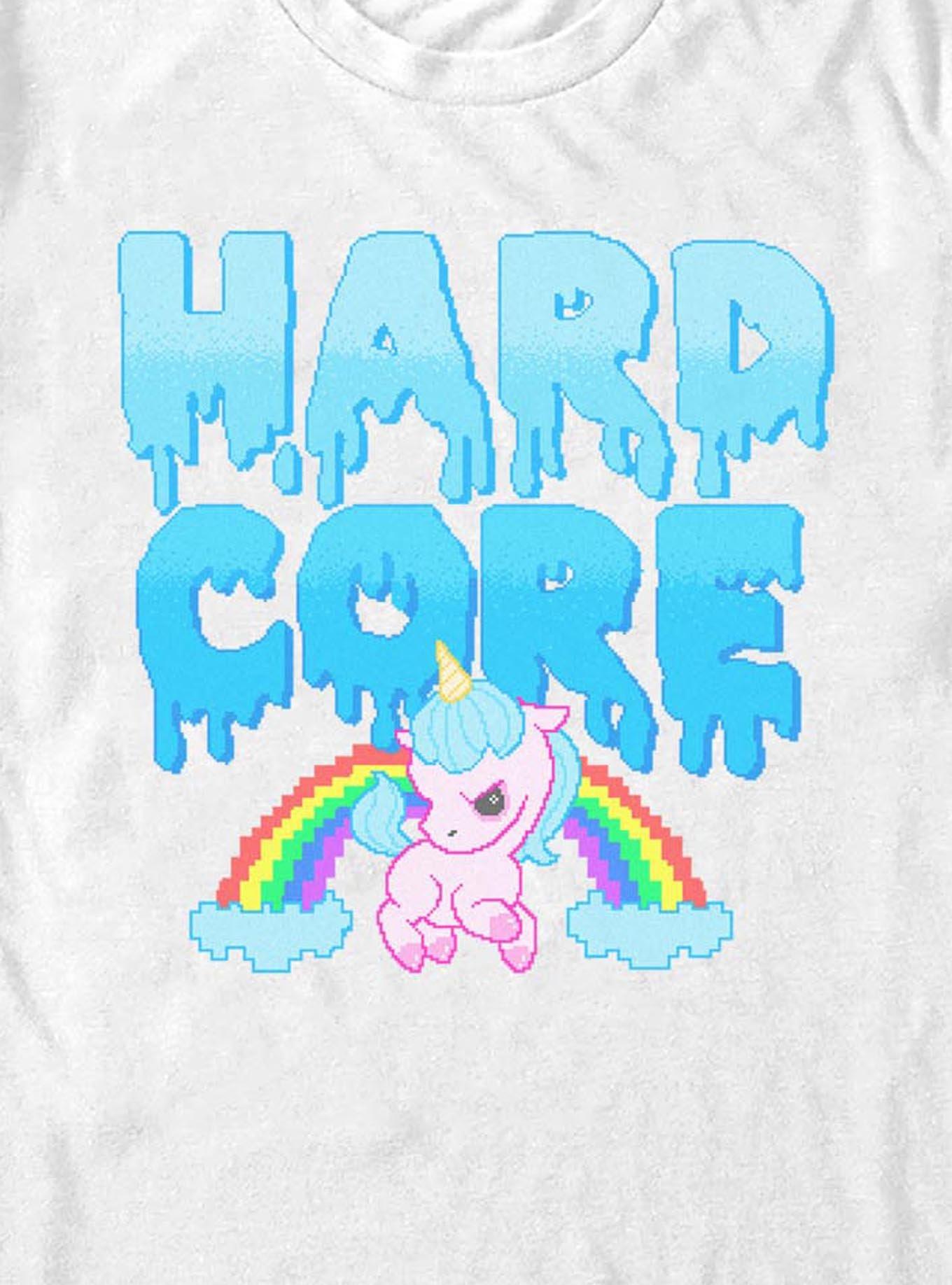 Hardcore Unicorn T-Shirt, WHITE, alternate