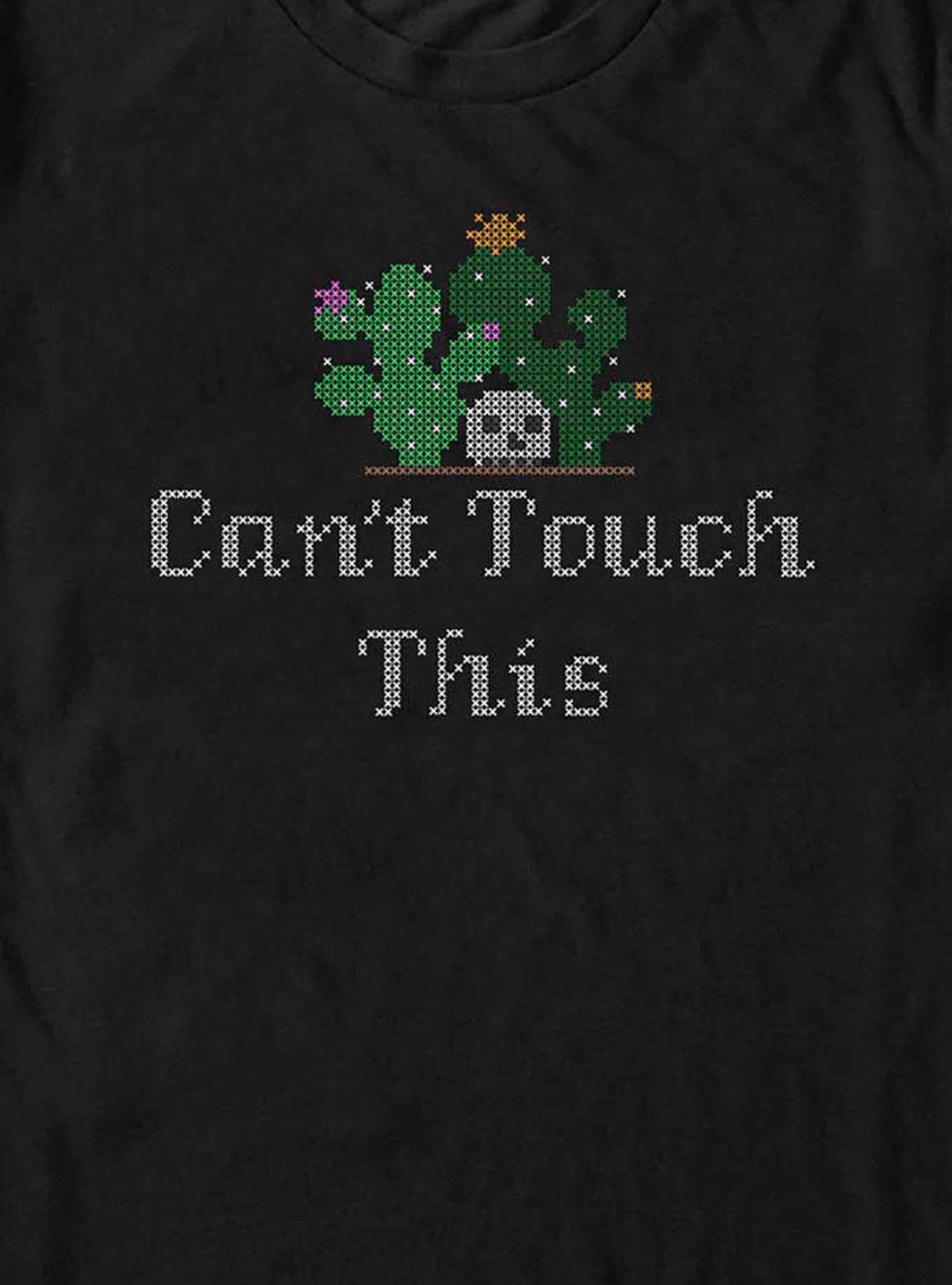 Can't Touch Cactus T-Shirt, BLACK, alternate