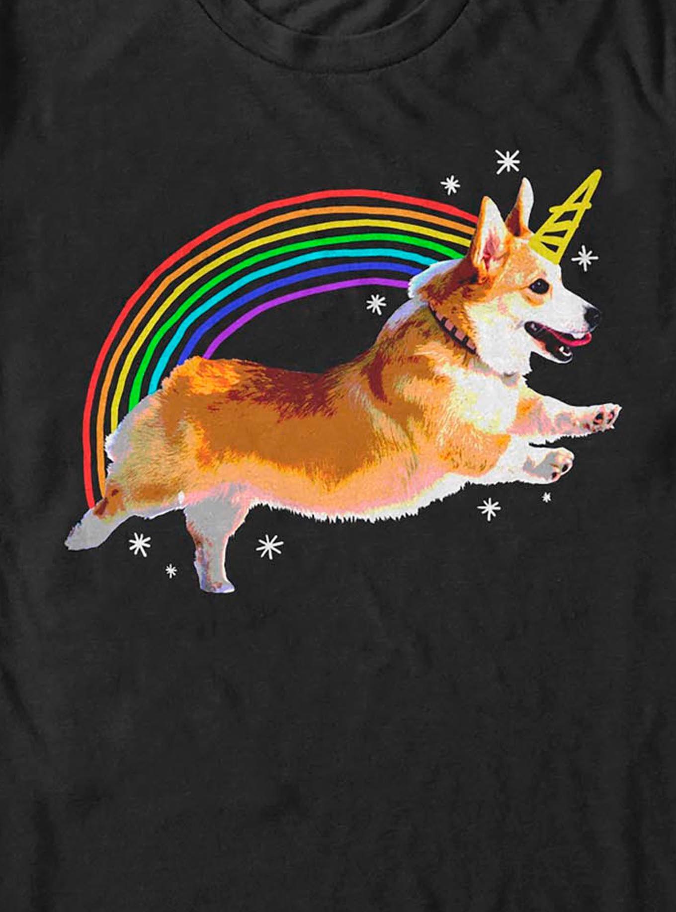 Rainbow Corgi Unicorn T-Shirt, , hi-res