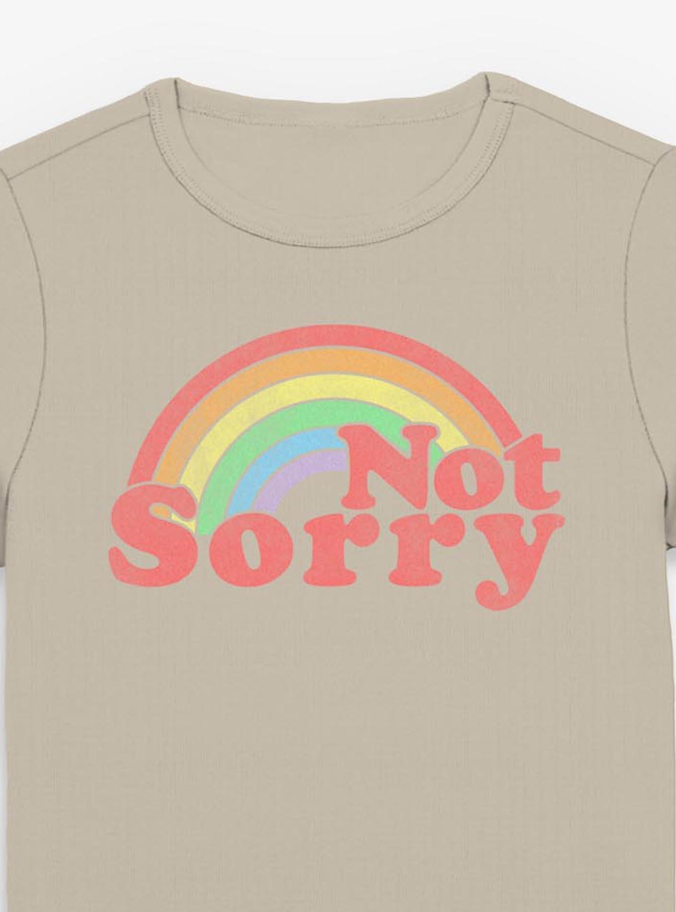 Not Sorry Rainbow Girls Baby T-Shirt, , hi-res
