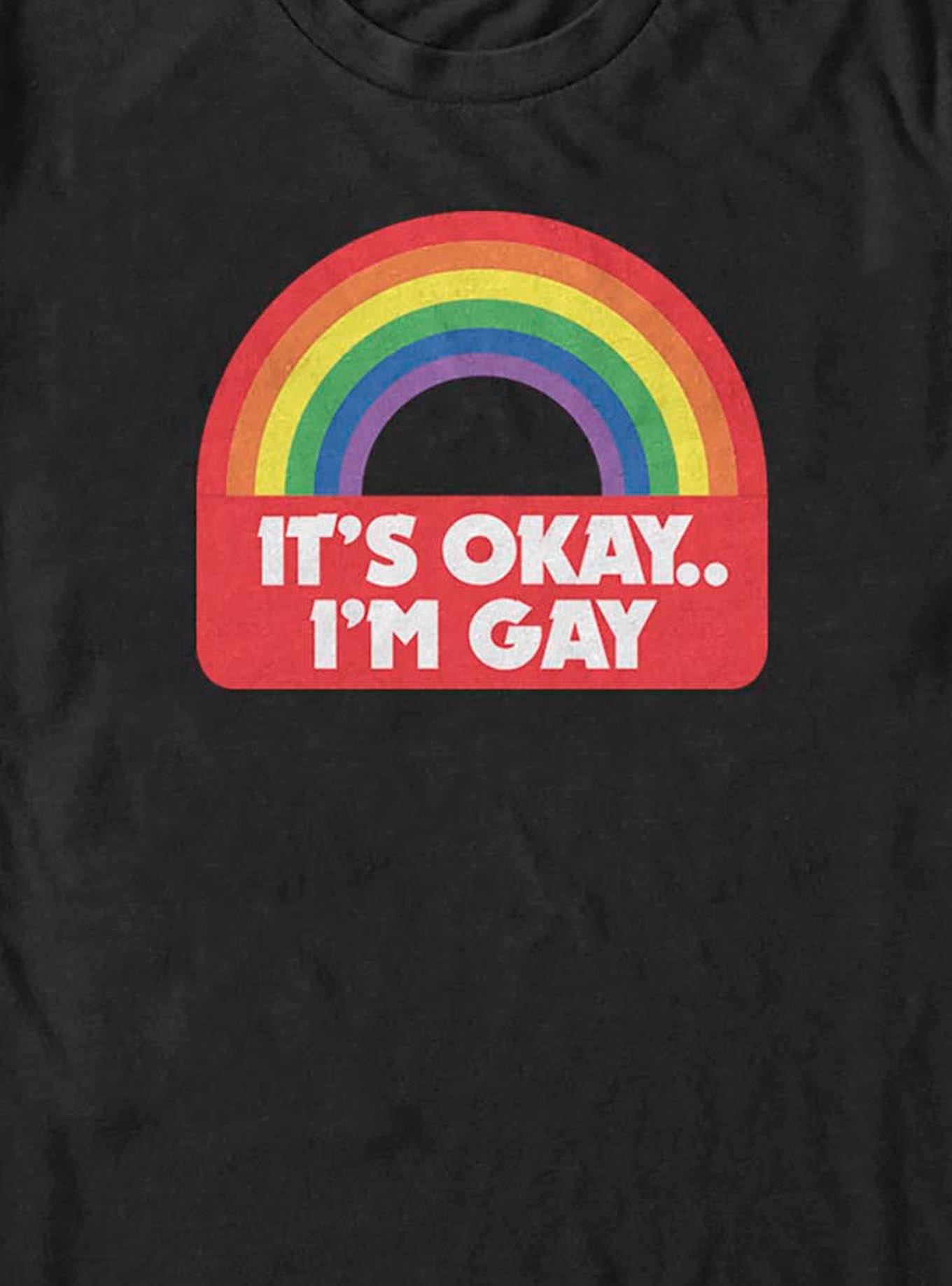 It's Okay I'm Gay Rainbow T-Shirt, , hi-res