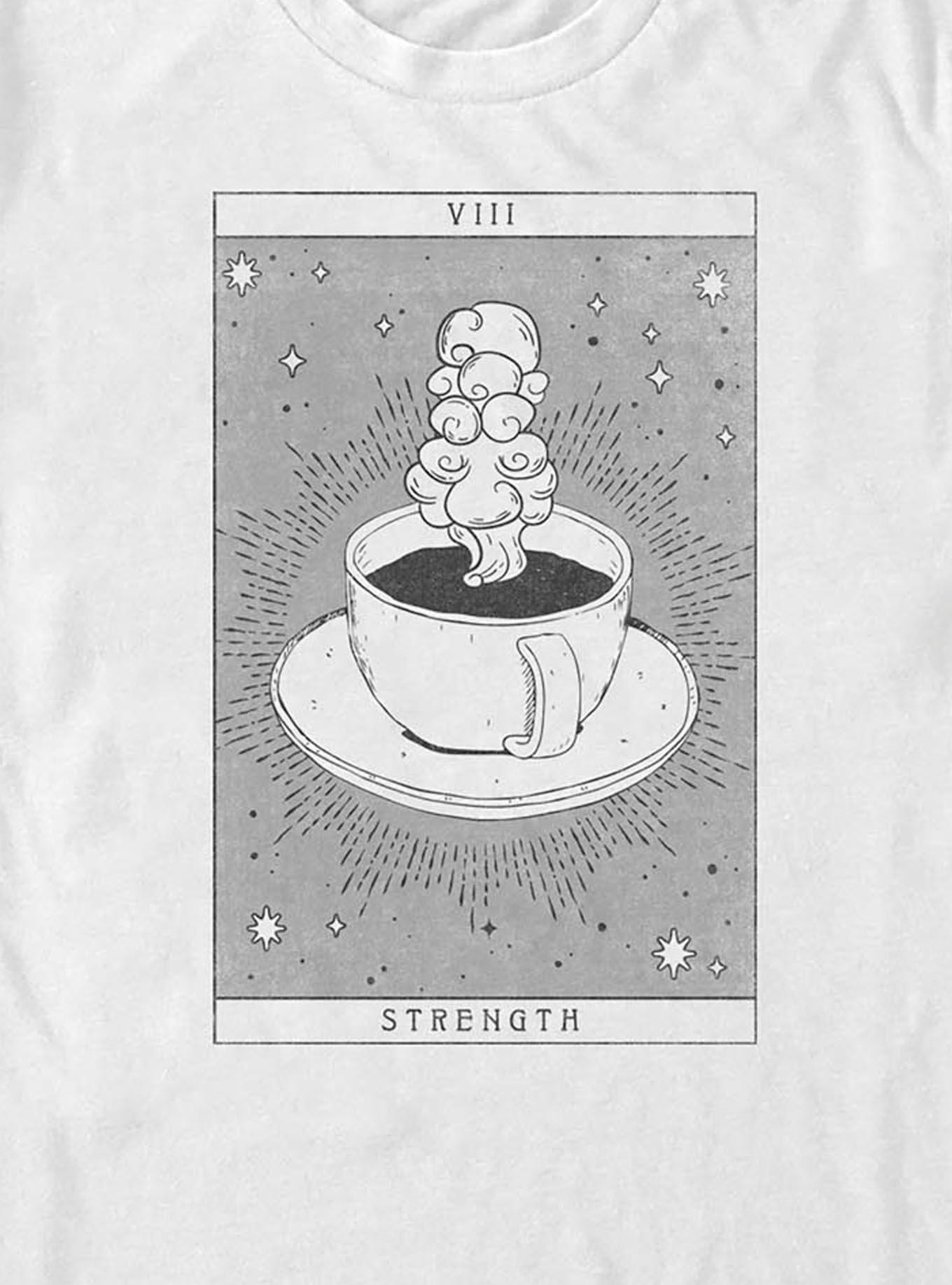 Coffee Cup Strength Tarot T-Shirt, , hi-res