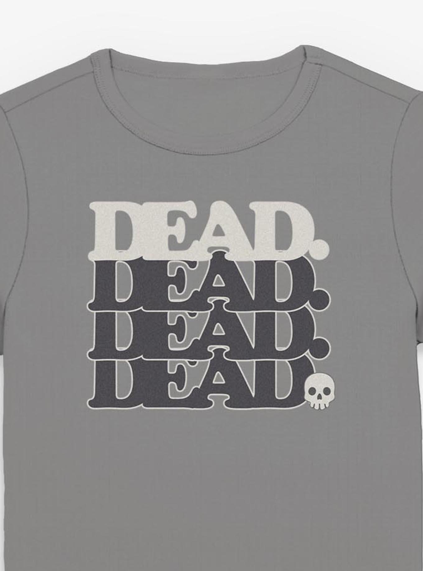 Dead Skull Girls Baby T-Shirt, CHARCOAL, alternate