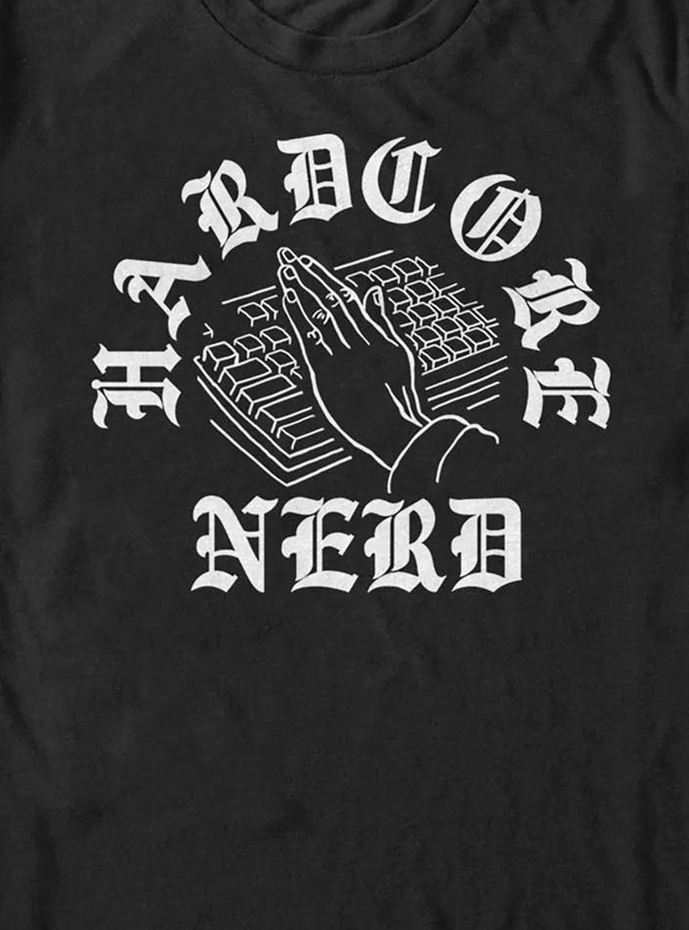 Hardcore Nerd T-Shirt, BLACK, alternate