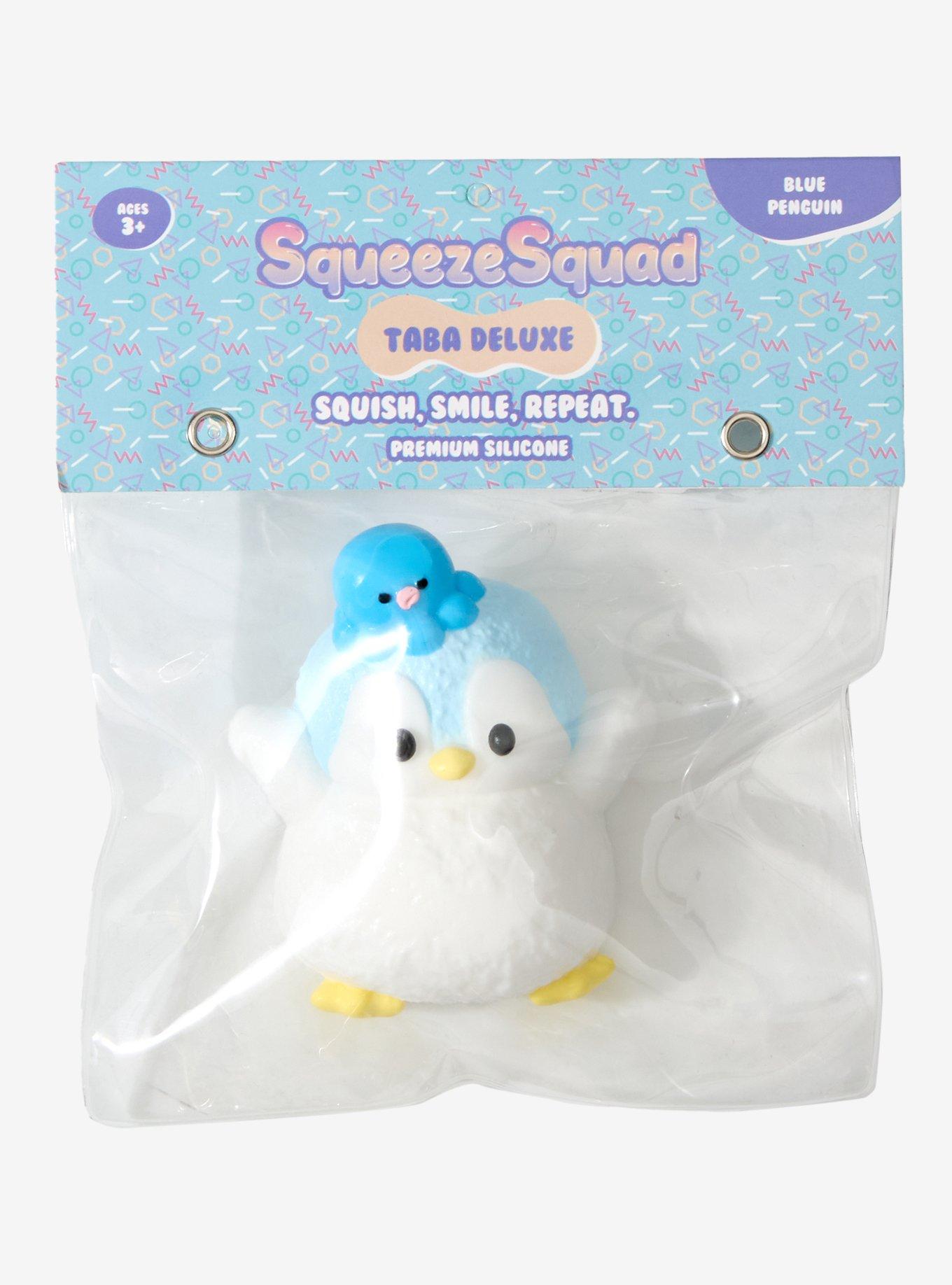 SqueezeSquad Taba Deluxe Blue Penguin Squishy Toy, , hi-res