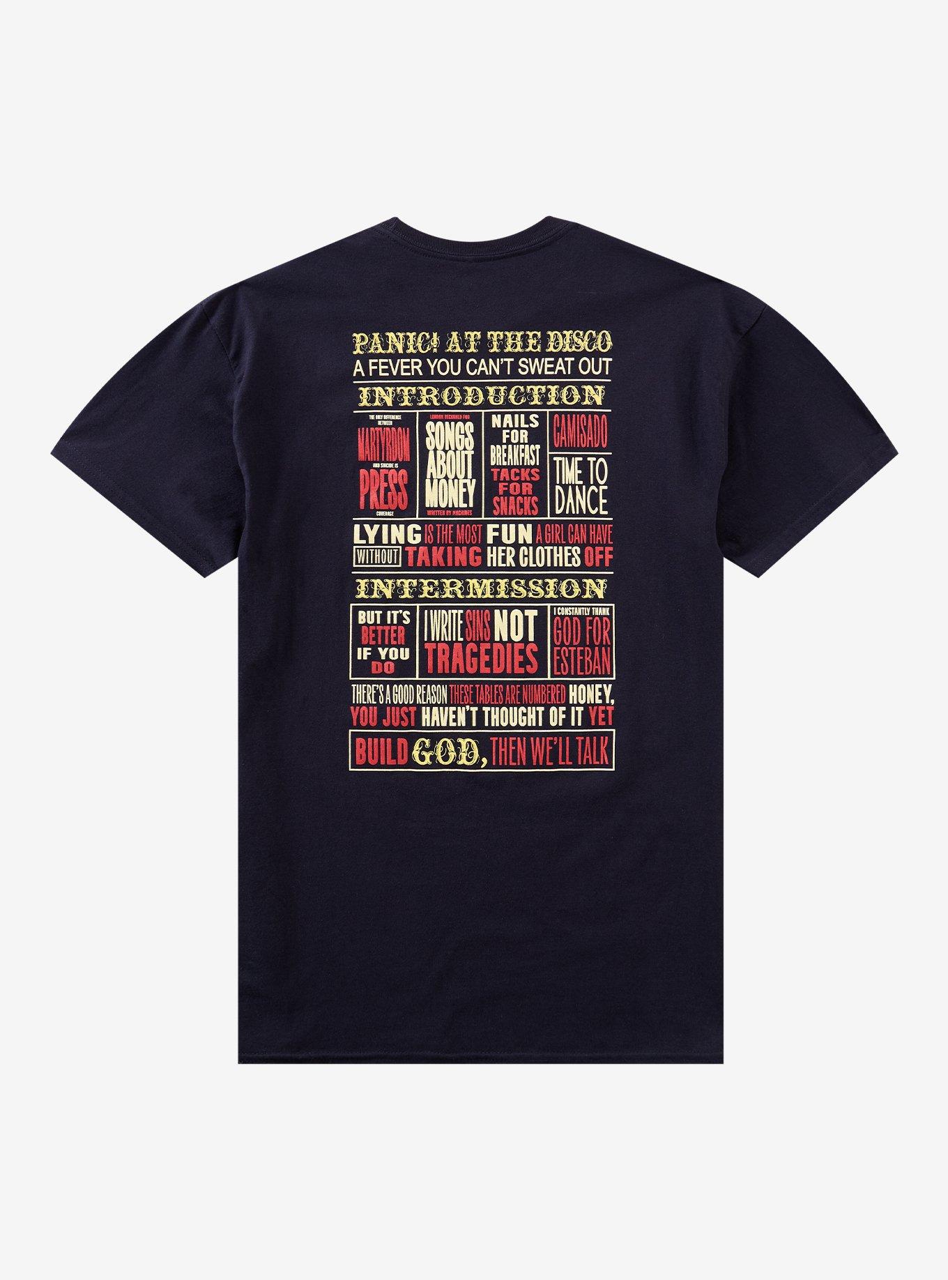 Panic! At The Disco Fever Tracklist T-Shirt, , hi-res