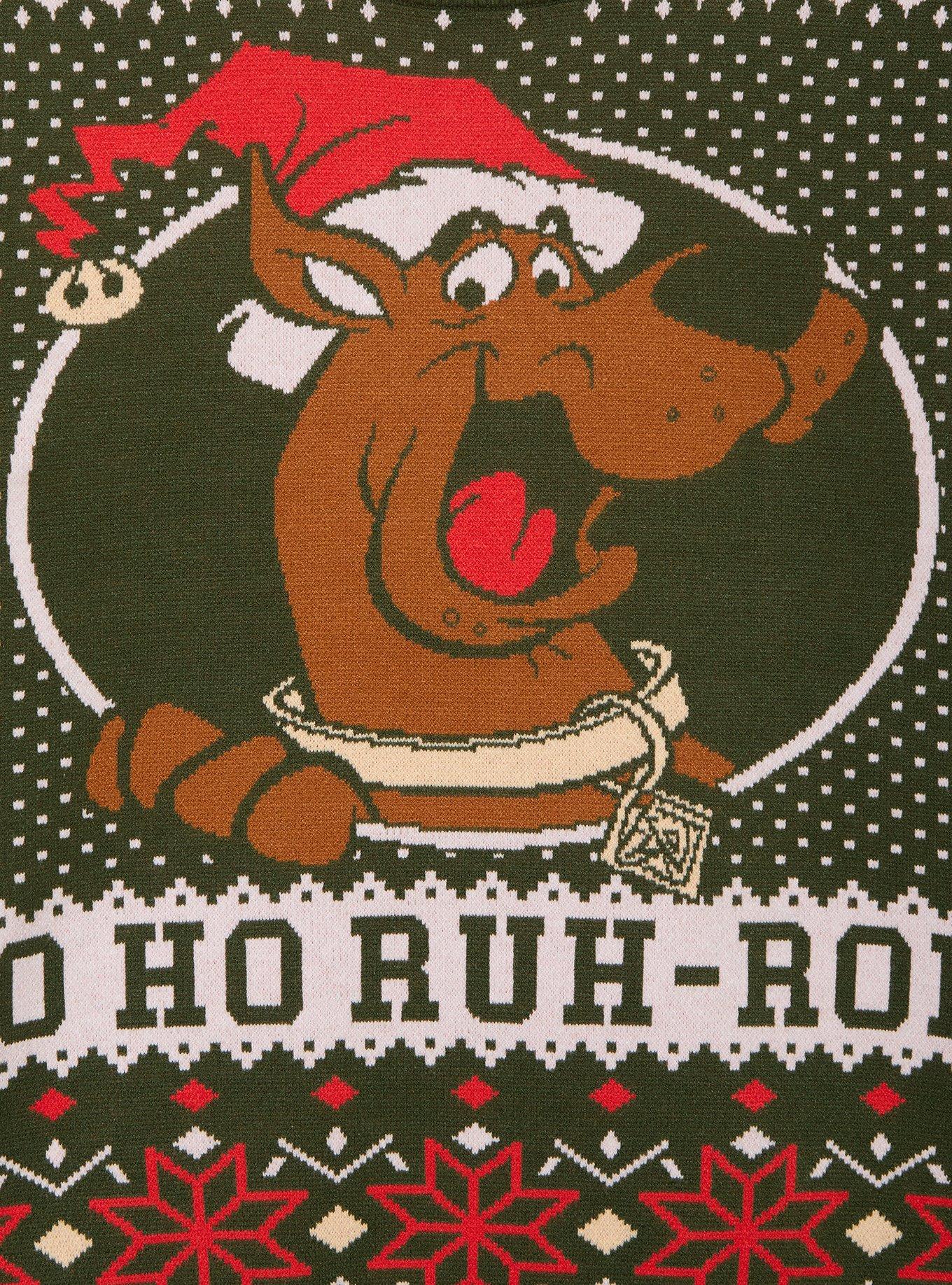 Scooby-Doo! Scooby Ho Ho Ruh-Roh Holiday Sweater, GREEN, alternate - view 3