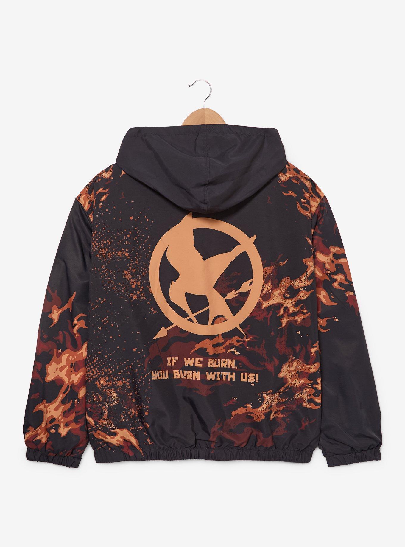 The Hunger Games Tribute Reversible Windbreaker - BoxLunch Exclusive, BLACK, alternate - view 5