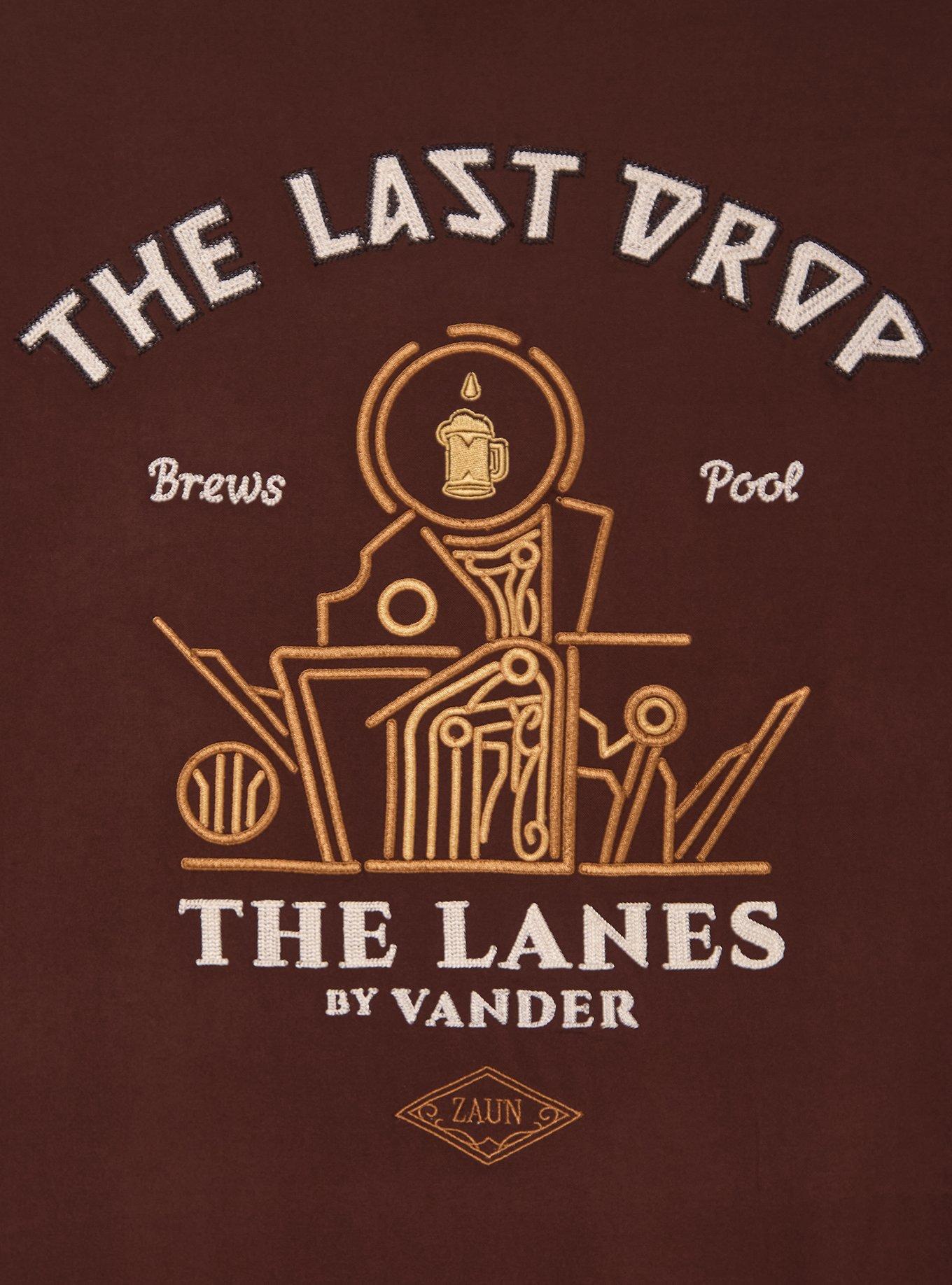 Arcane Vander The Last Drop Woven Button-Up - BoxLunch Exclusive, BROWN, alternate - view 4
