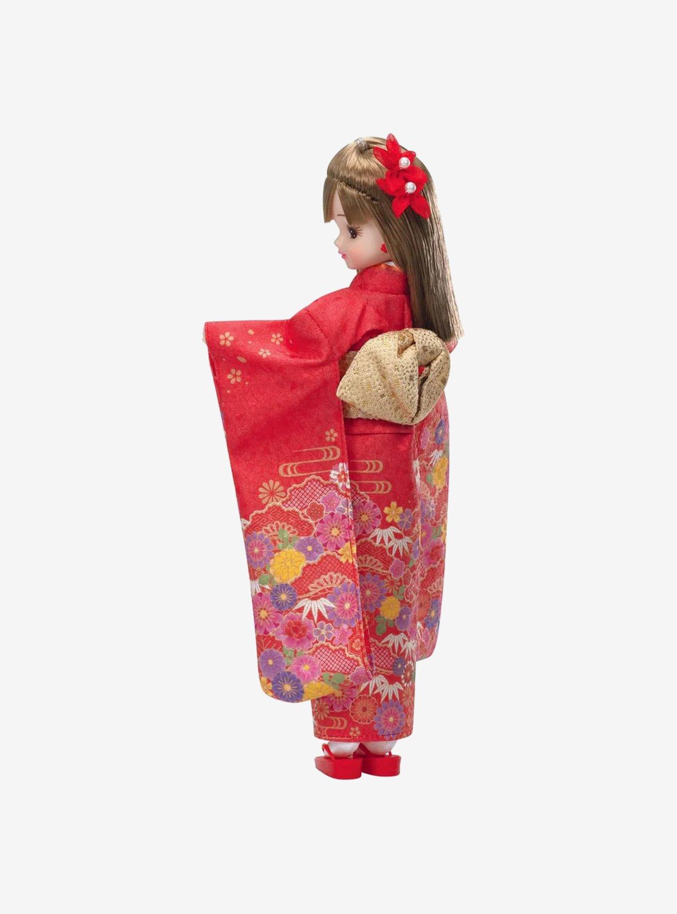 Licca Chan Red Kimono Doll, , alternate