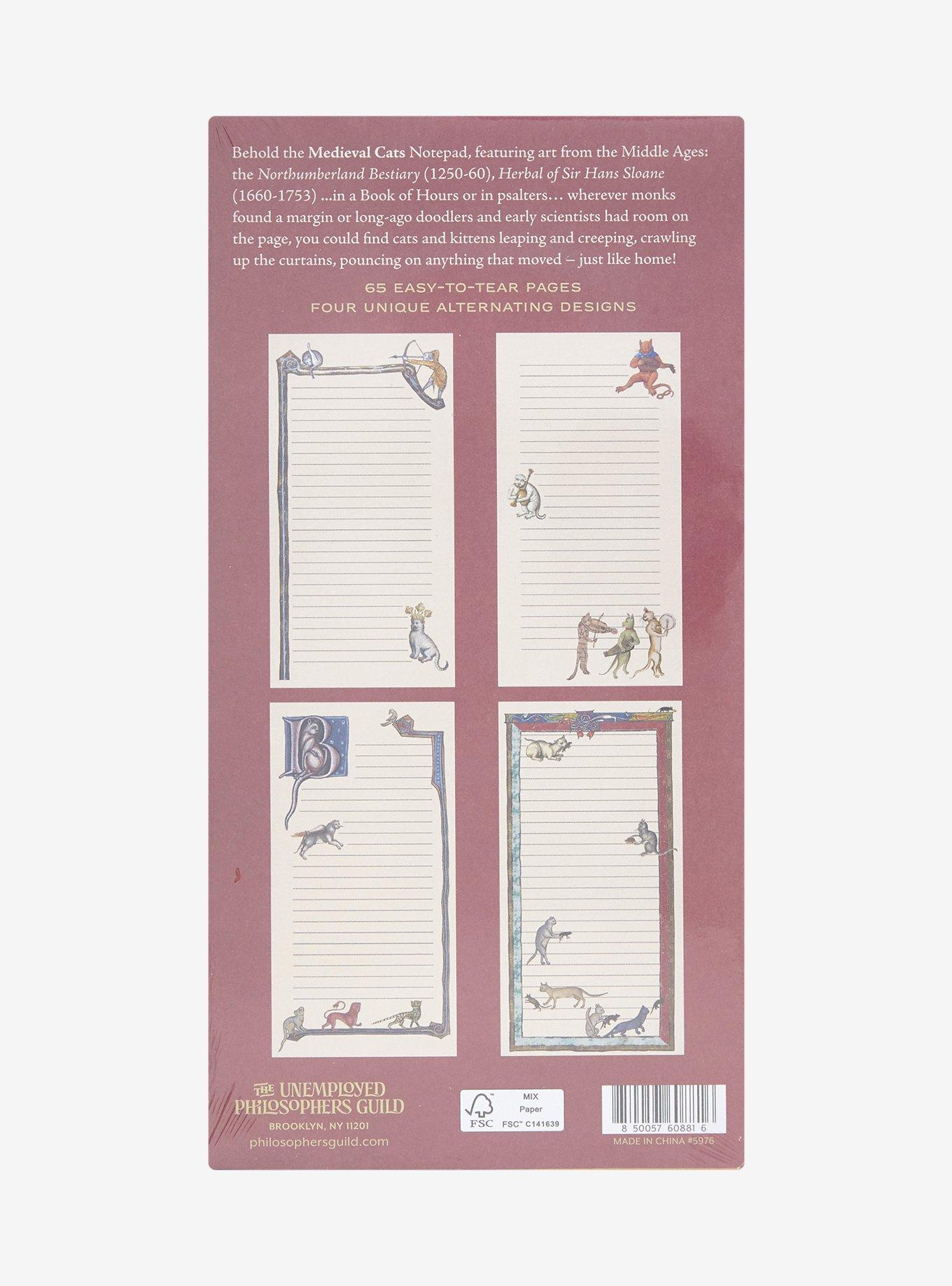 Medieval Cats Notepad, , alternate